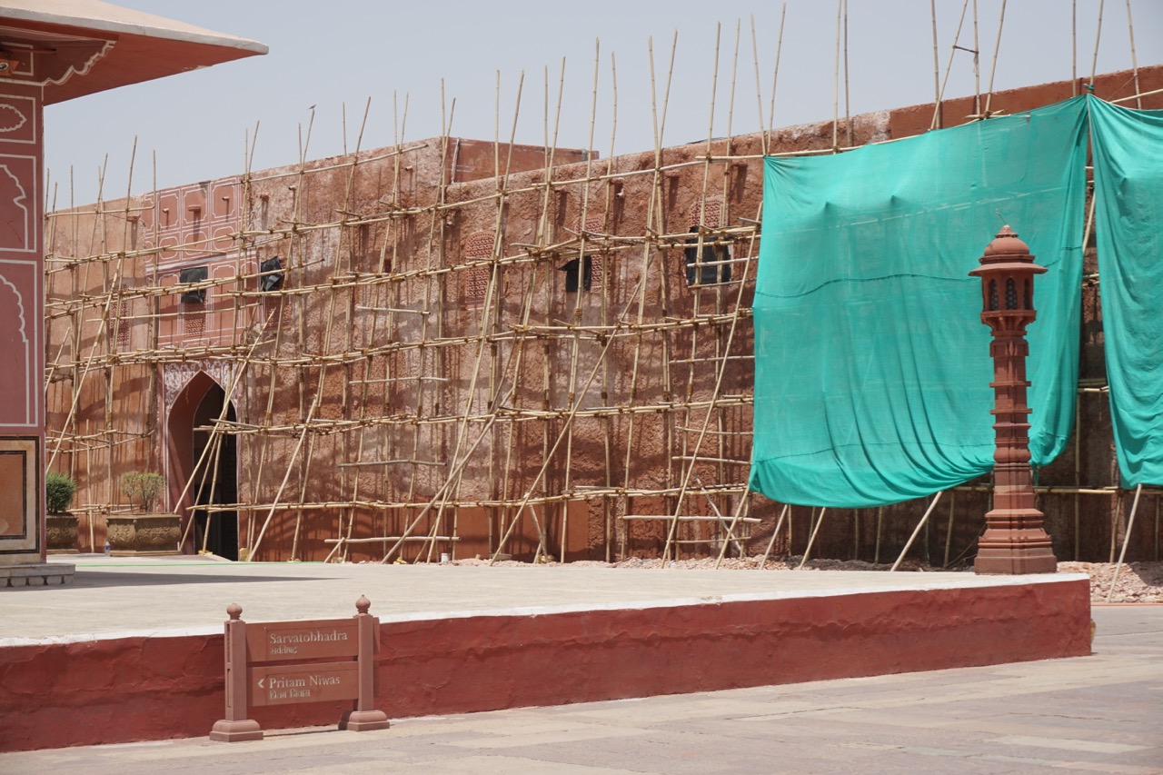 Some areas were under restoration.