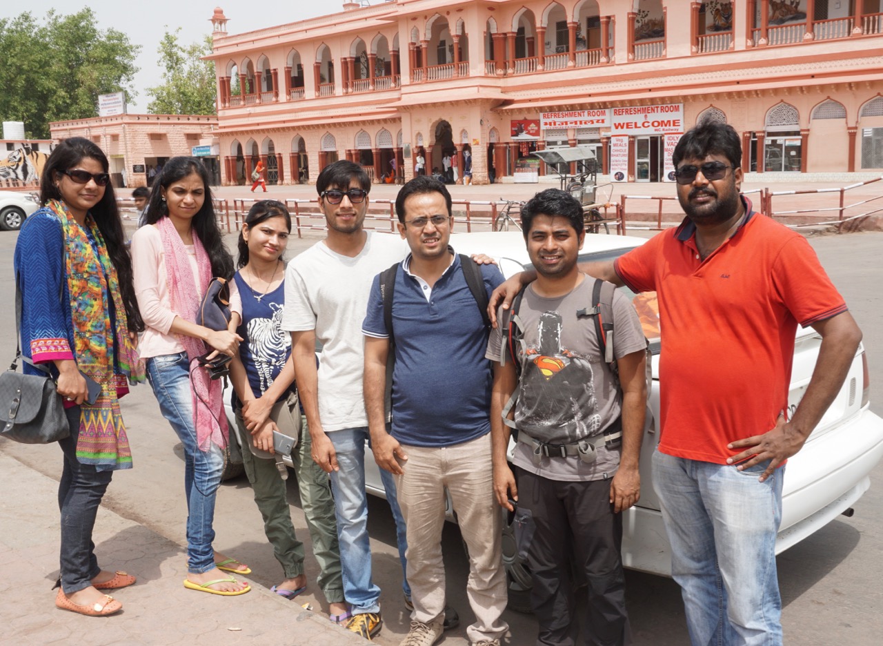 Me with Firoze and his colleagues.