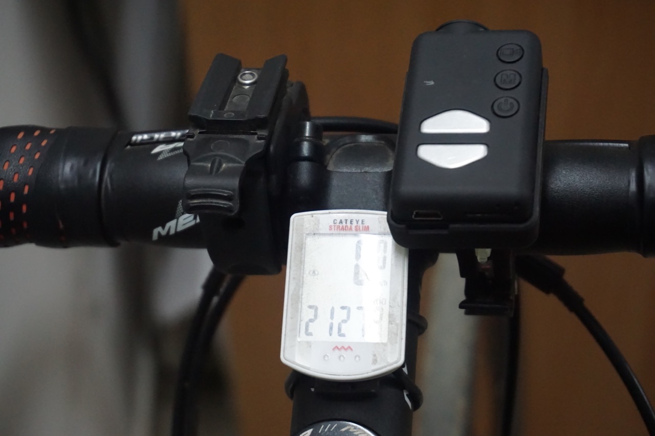 From L to R: Mako Night Rider bike light mount, Cateye Strada Slim and Mobius on a Planet Bike lamp mount.