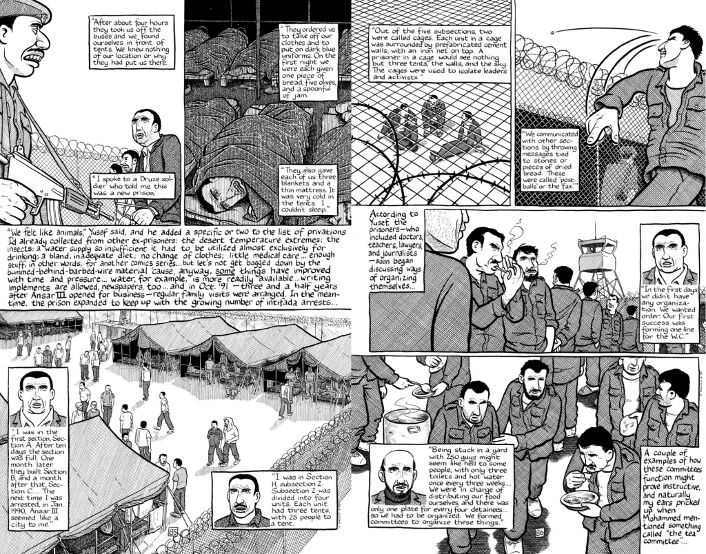 This story—Ansar III—from chapter four uses a voiceover technique. This flow of visual and textual information is almost like an imitation of video documentaries.