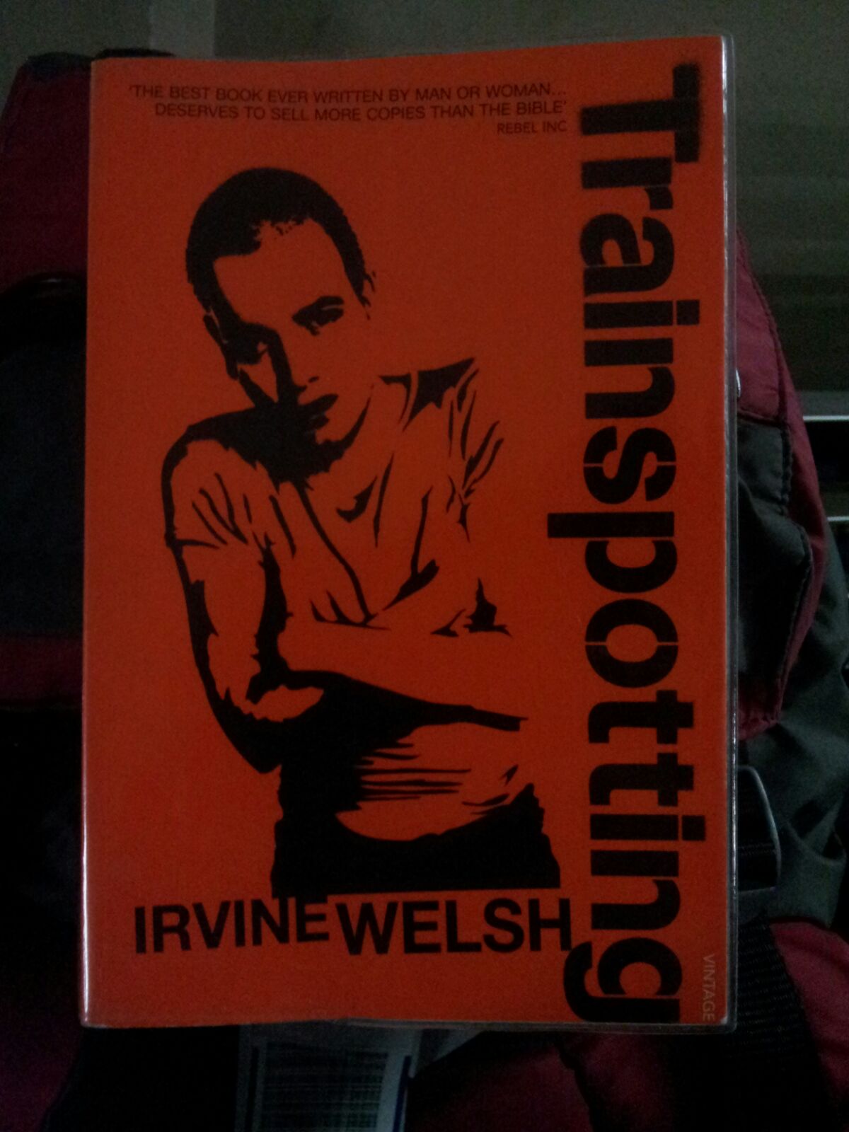 Crazy book about drug junkies and punks. The entire text uses distorted spelling to emphasise dialects. For a non-native English speaker, that makes it a difficult read.