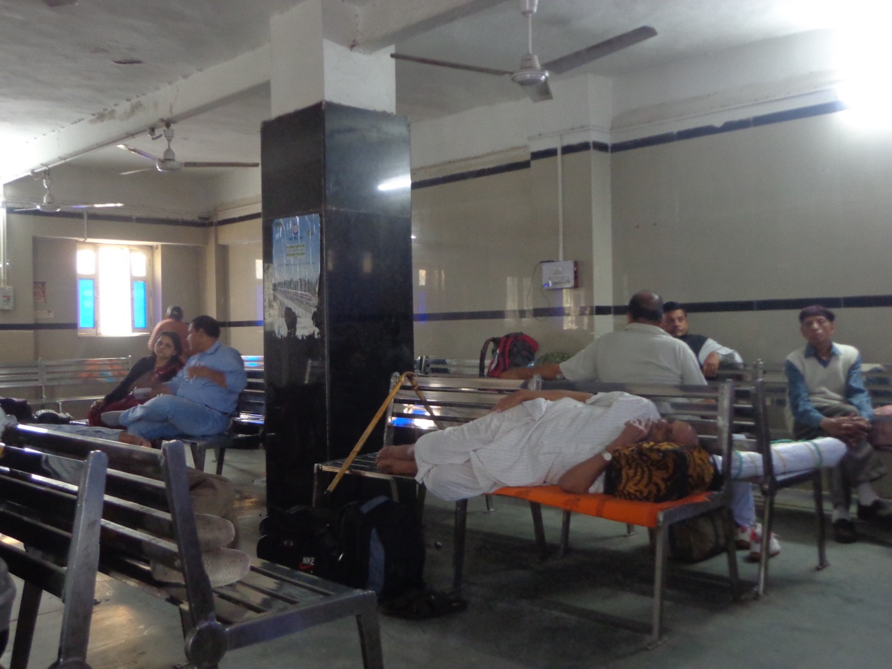 I took shelter in DEE waiting room.