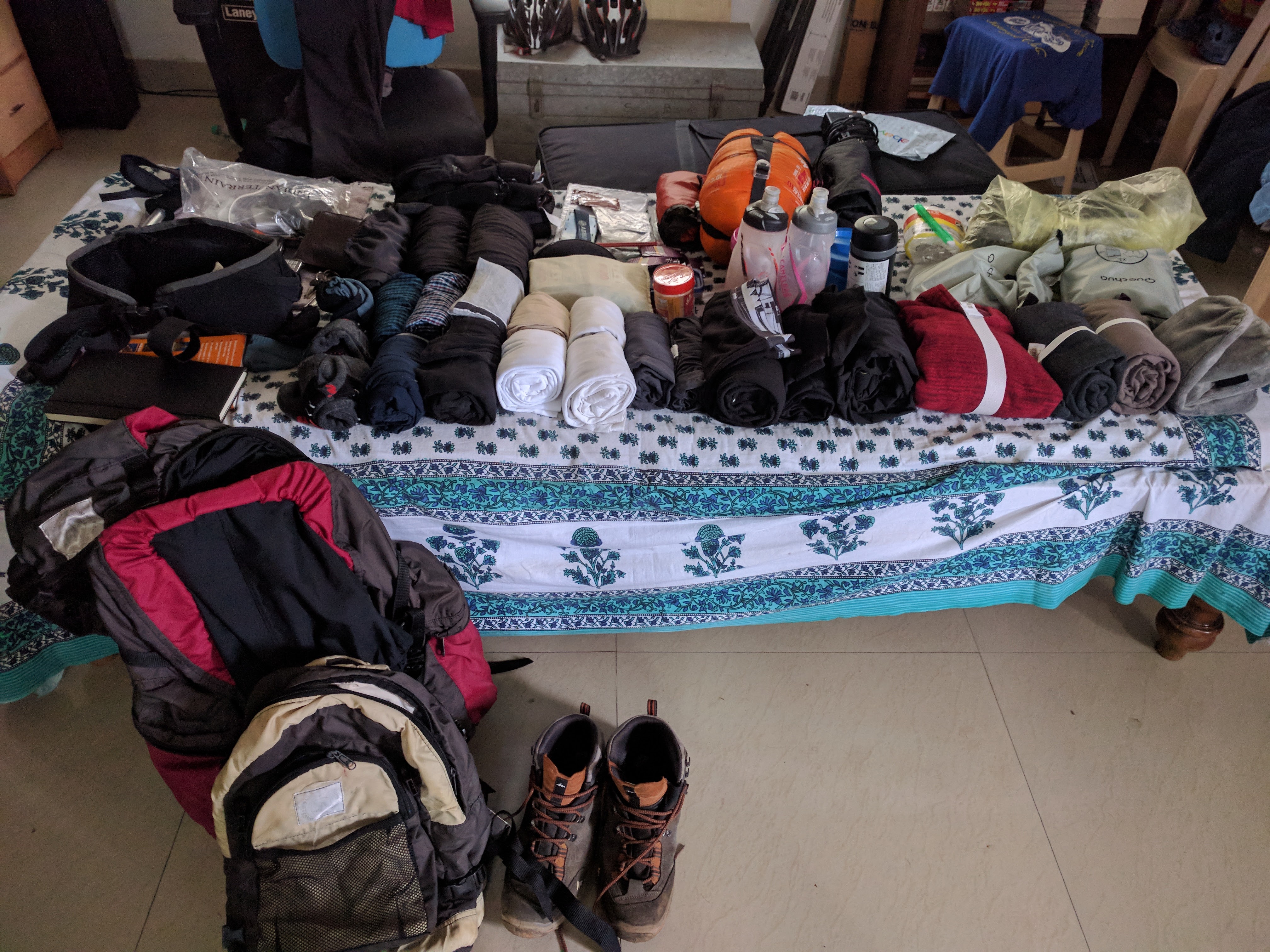 Everything I was about to carry.