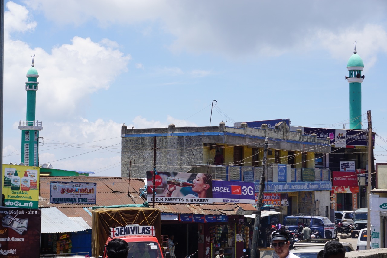 The minarets of Jamia Masjid on Bazaar Road.