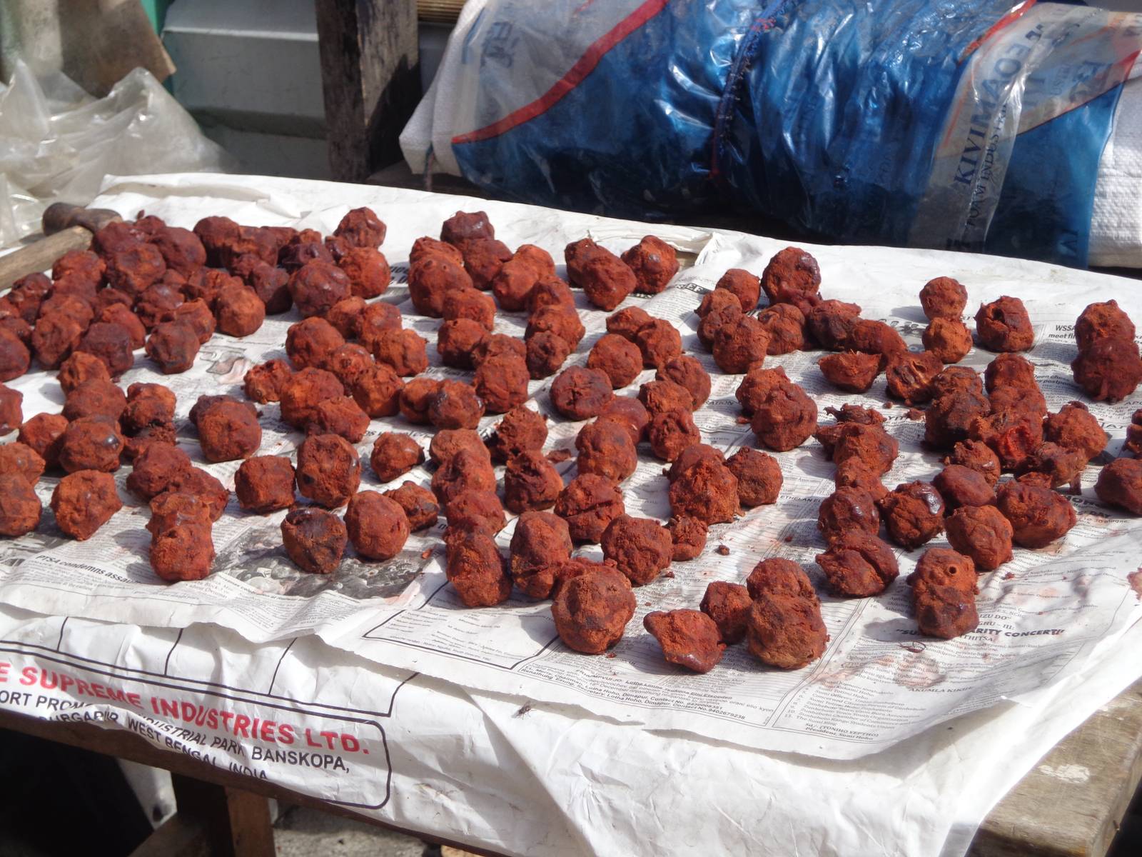 Pickled and sweetened wild apples.