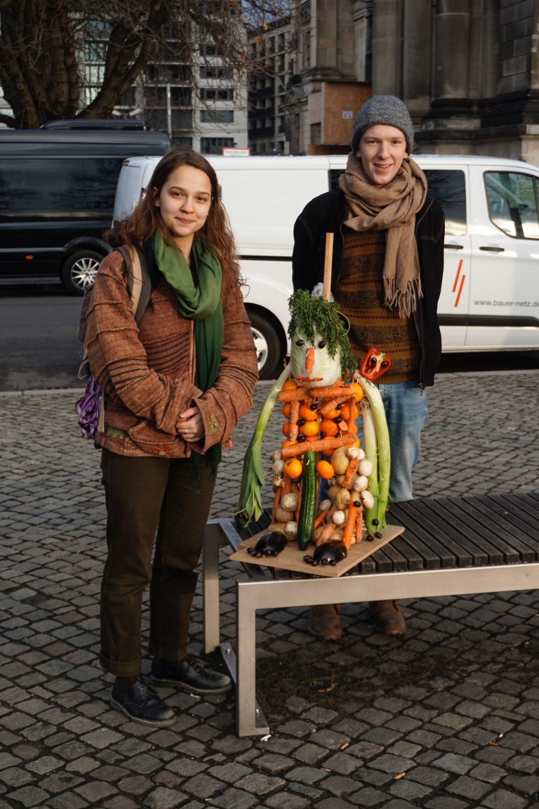 Partho spotted this strange installation in front of the Berlin Cathedral Church by two architecture students. That&rsquo;s Pete and Rika by Katherina and Arik.