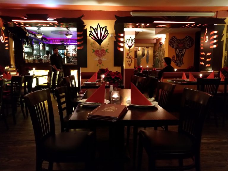 Interiors of Sadhu restaurant. A+ for hospitality.