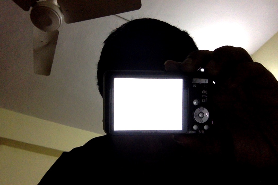 My camera display is brighter than what it should be.