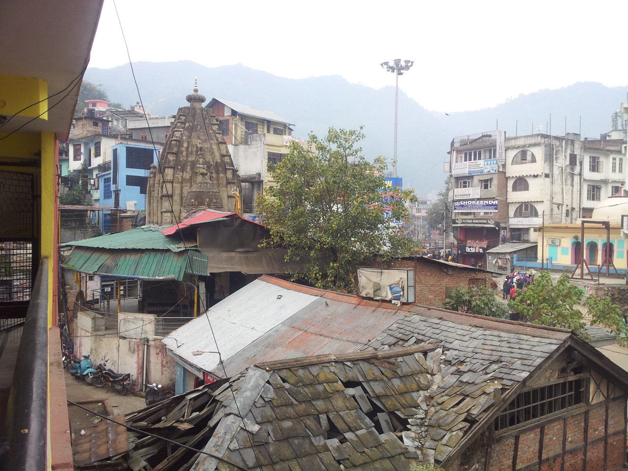 This Shiva temple, photographed from the corridor of my hotel, is maintained by ASI. It is probably in a much better shape as compared to my hotel building.
