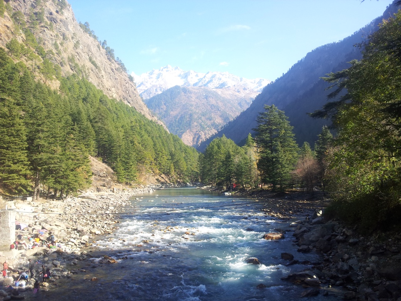 Parvati River from the bridge.