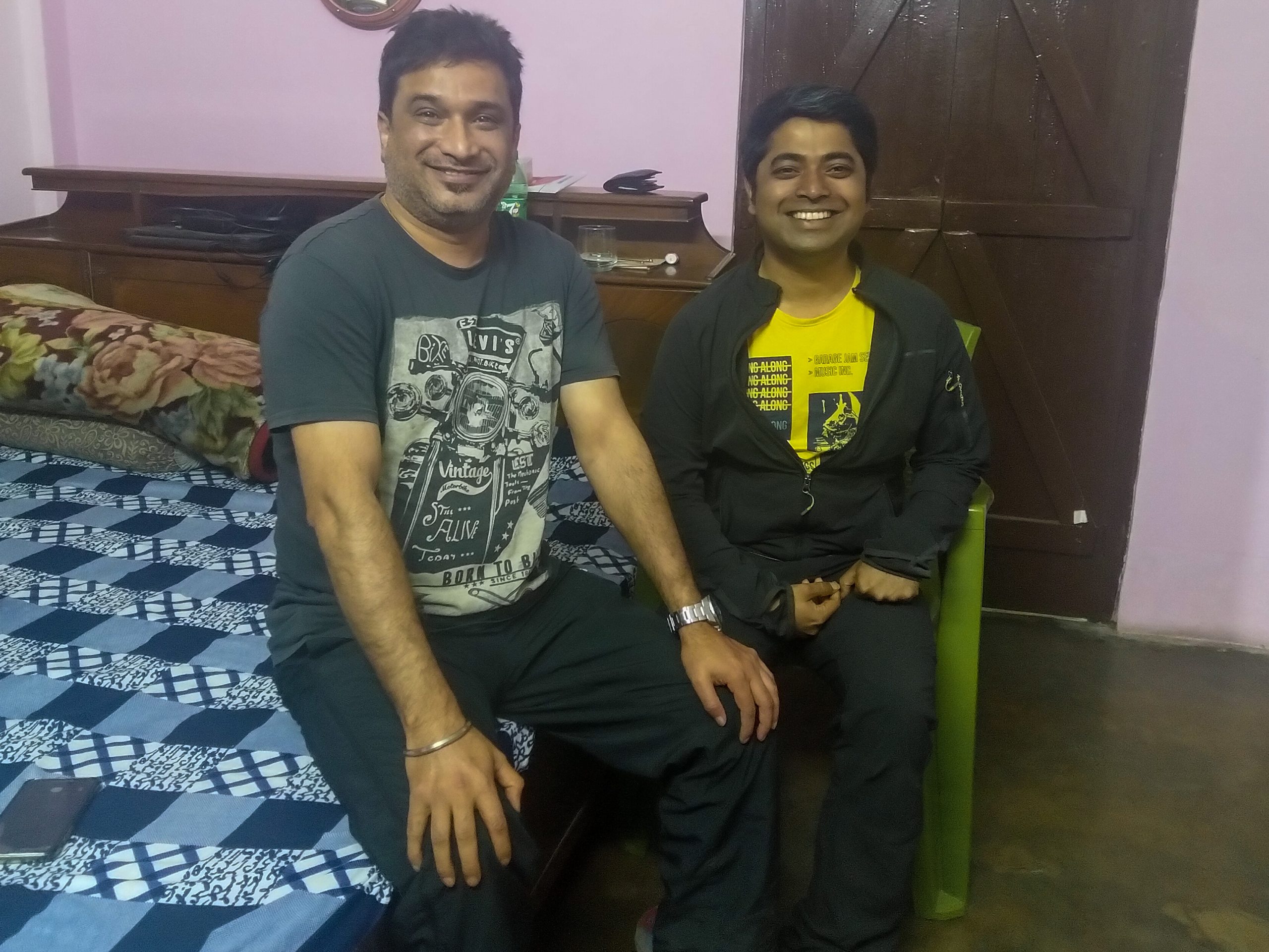With Subhajit at his Sister&rsquo;s house.