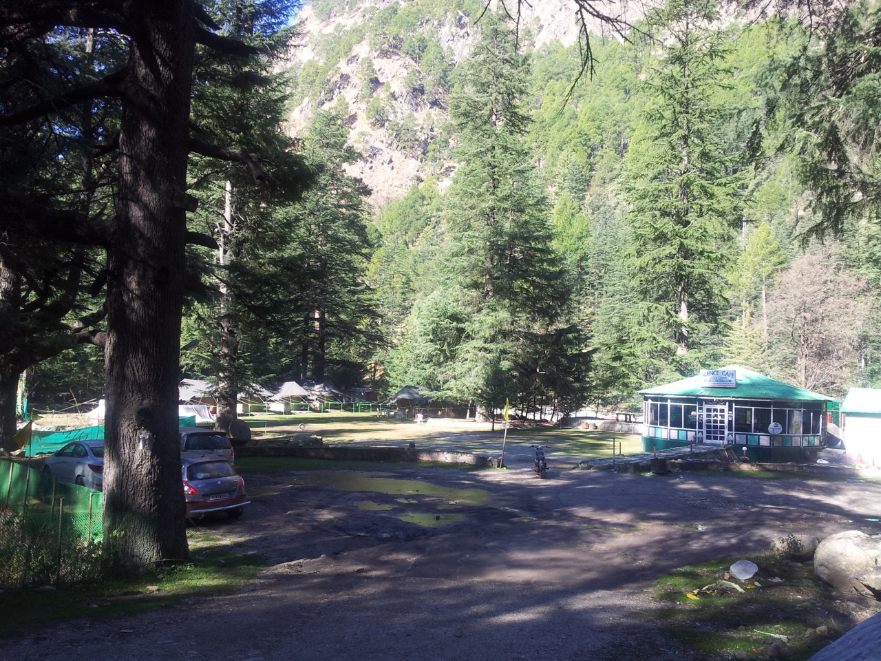 One such entity, Silence Cafe, offers tents for rent and food.