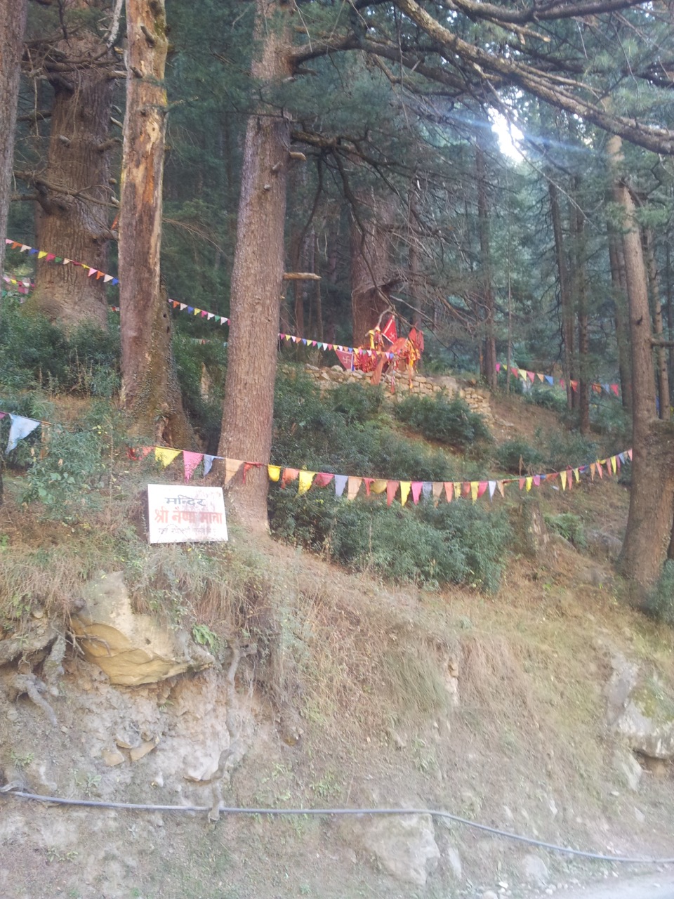 People have erected temples at random places. There isn&rsquo;t a single house nearby. The temple itself is nothing more than a small shade.