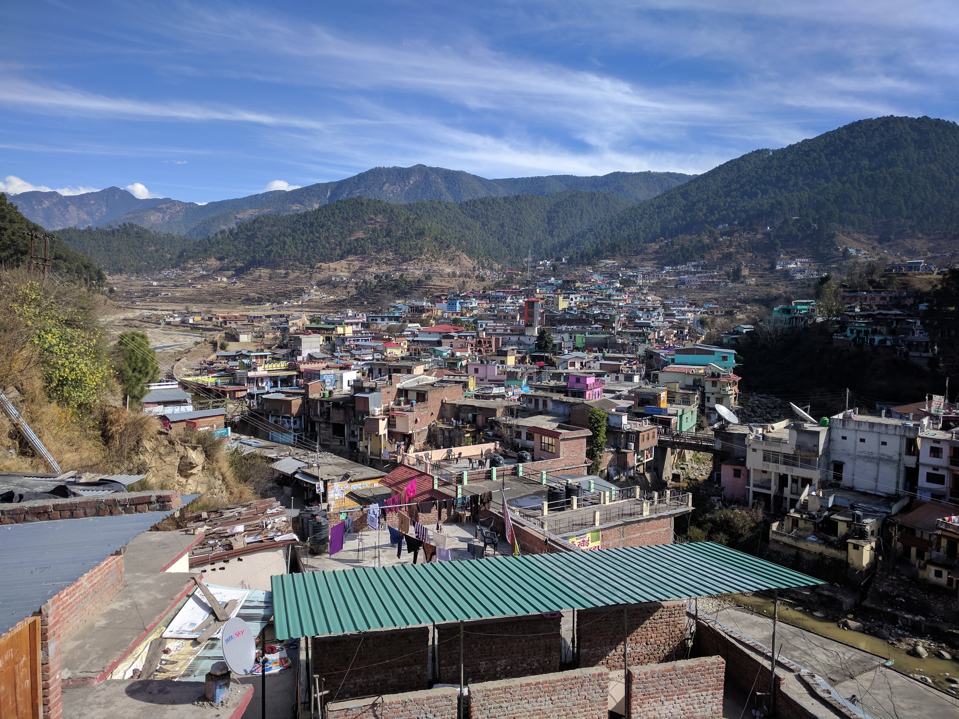 Purola from the upper entrance of Negi Tower.