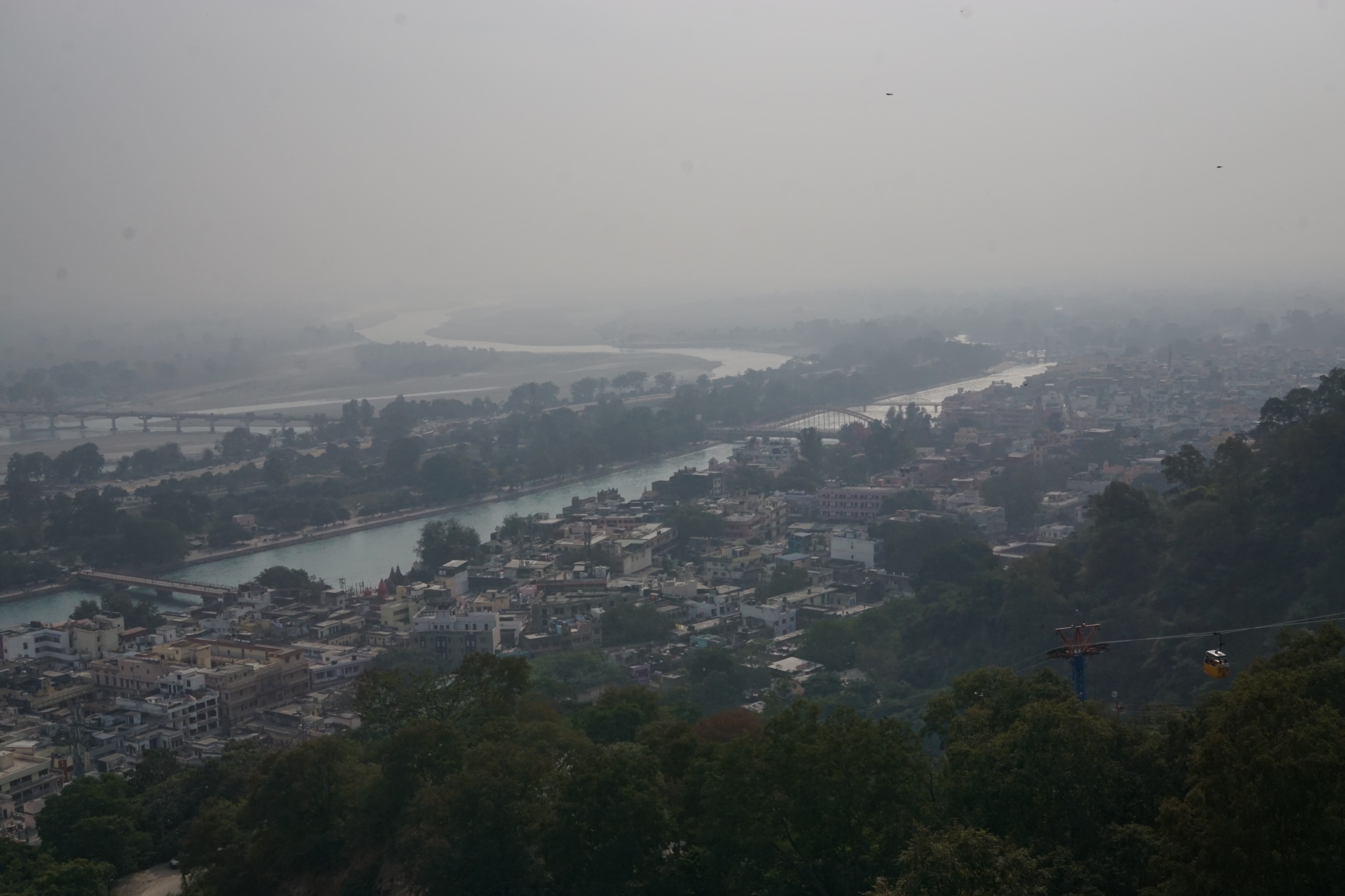 View of Haridwar from Manasa Devi hill.