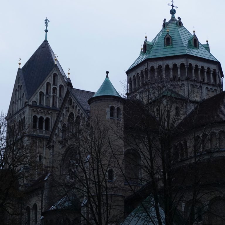We walked past Kirche St. Anna. It was already getting dark.