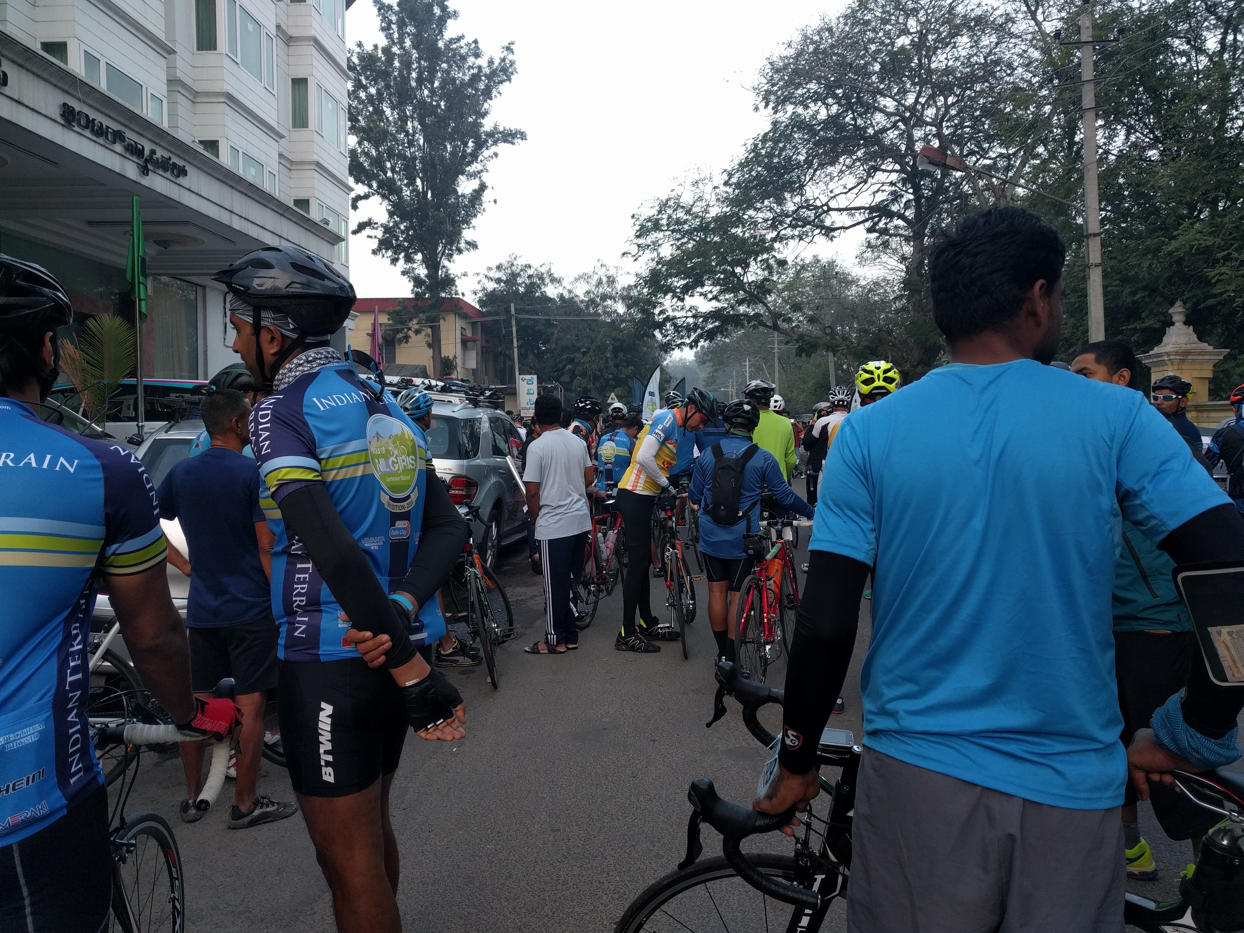 All getting ready for the countdown.