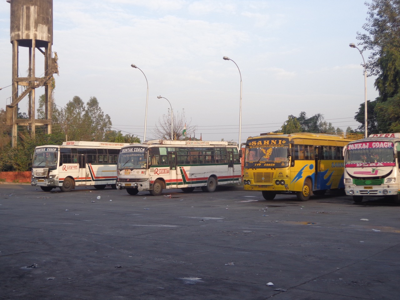 A mix of private, Punjab State Transport and Himachal Pradesh State Transport buses depart from here.