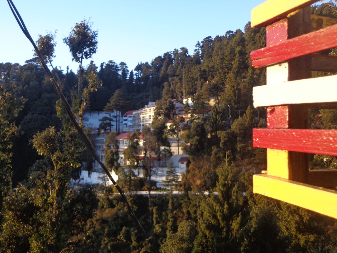 The DPS campus road has some amazing views of the three star hotels that surround the area.