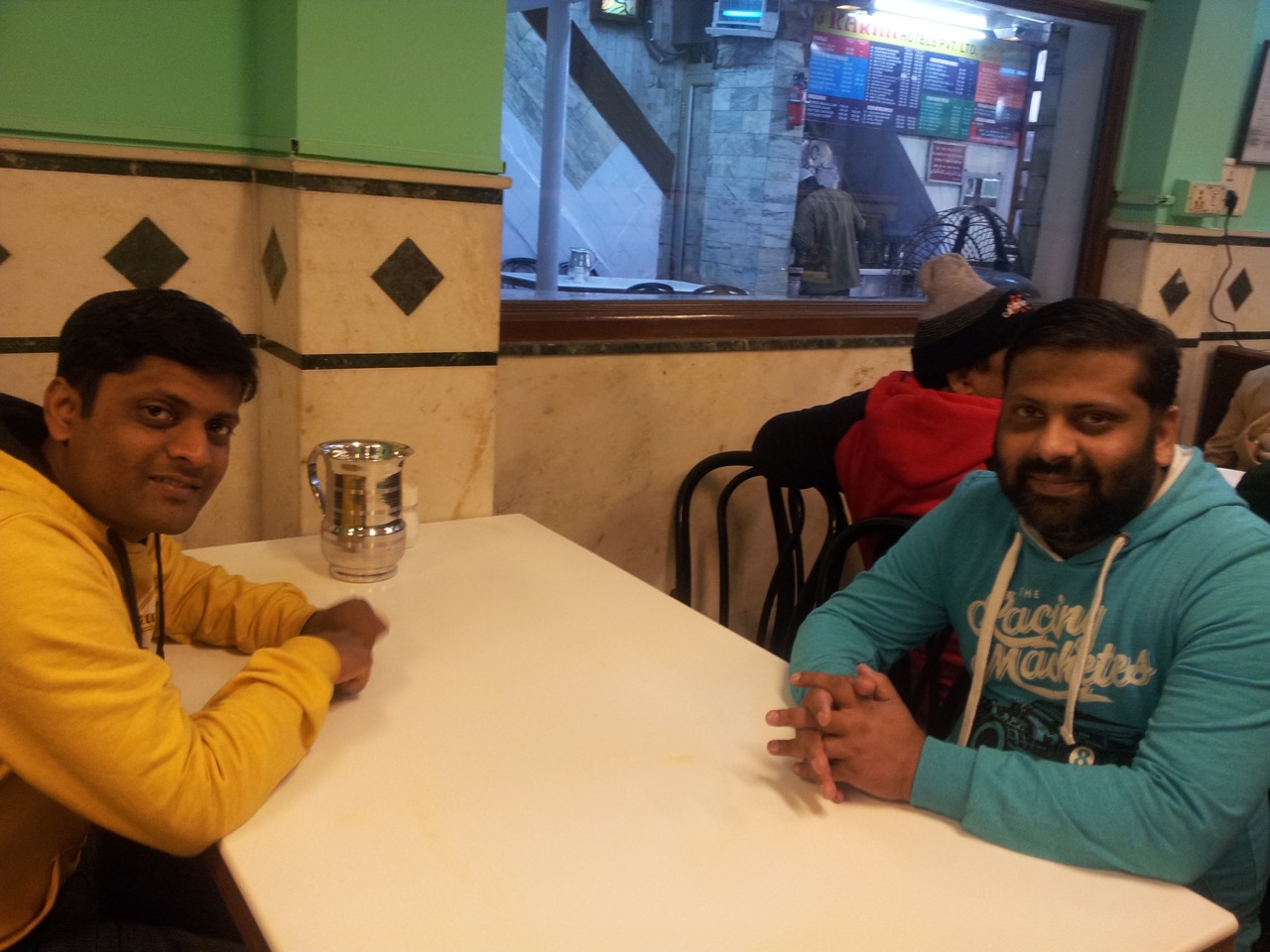 Amit and his brother, Achyut at Karim&rsquo;s Hotel.