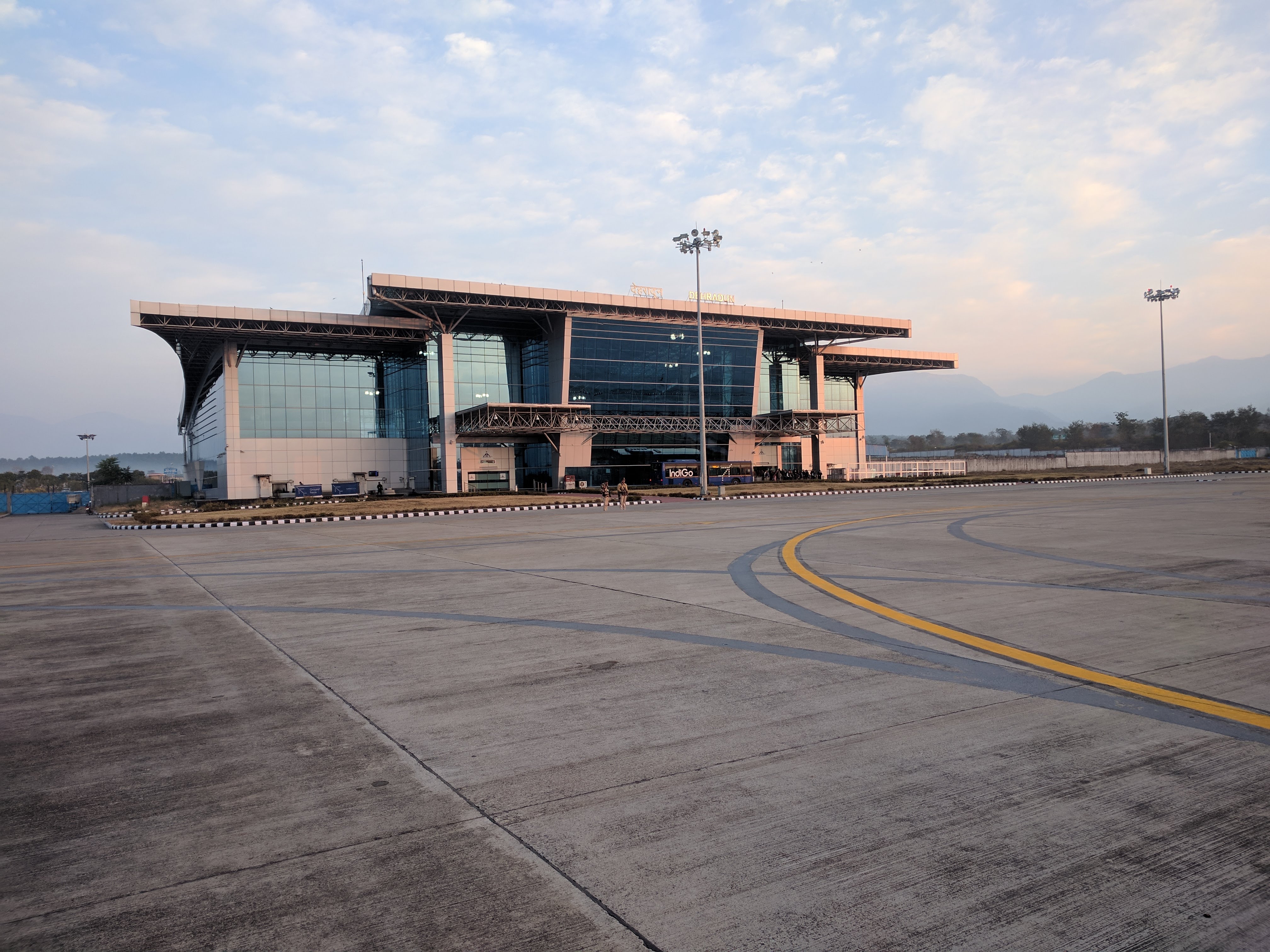 The same Jolly Grant airport. This time in the morning.