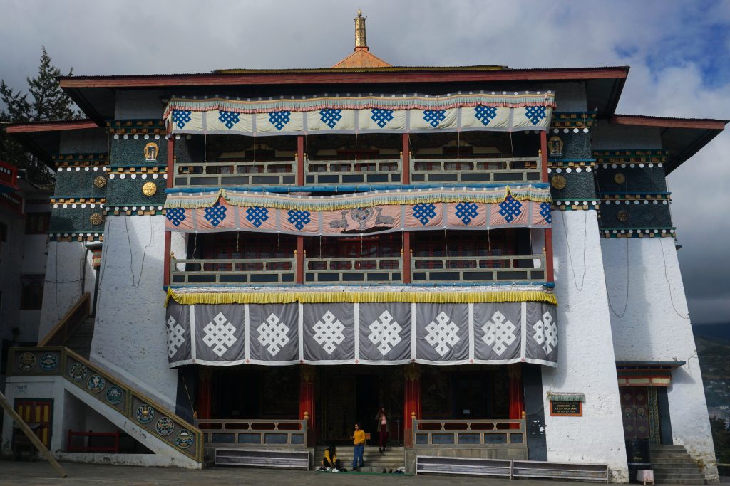 The main gompa and prayer hall of Tawang Monastery