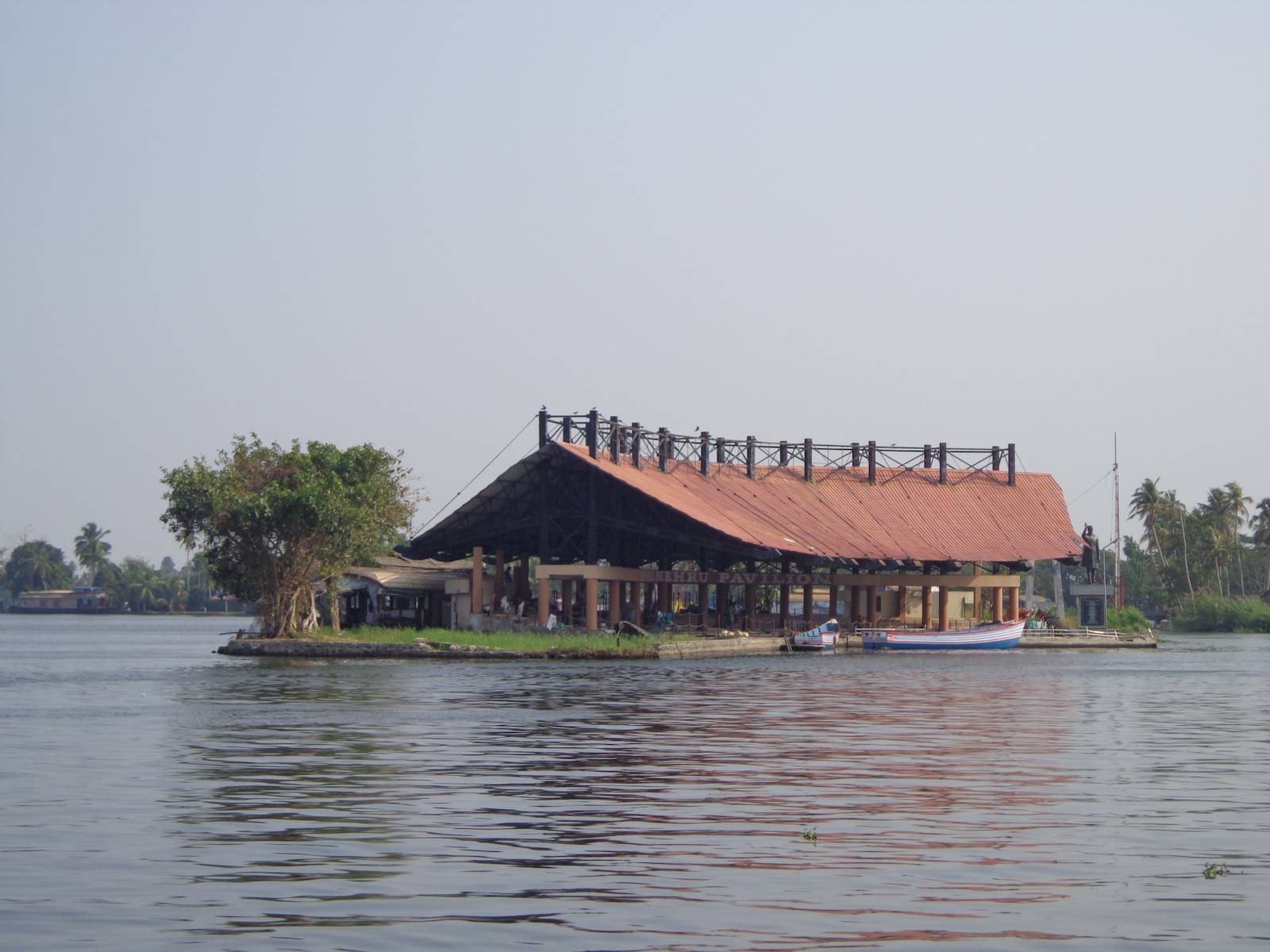 The finishing point of Nehru Trophy boat race.