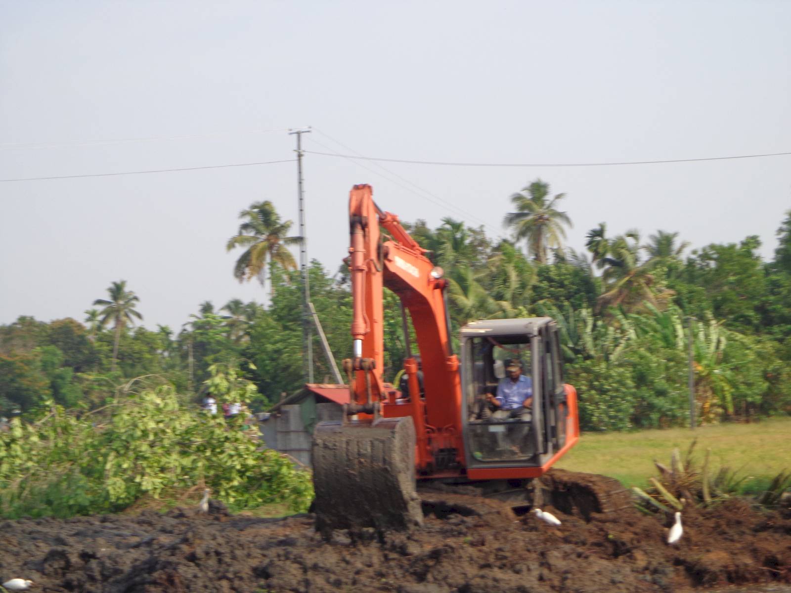 Island extension in progress for some upcoming luxury resort.