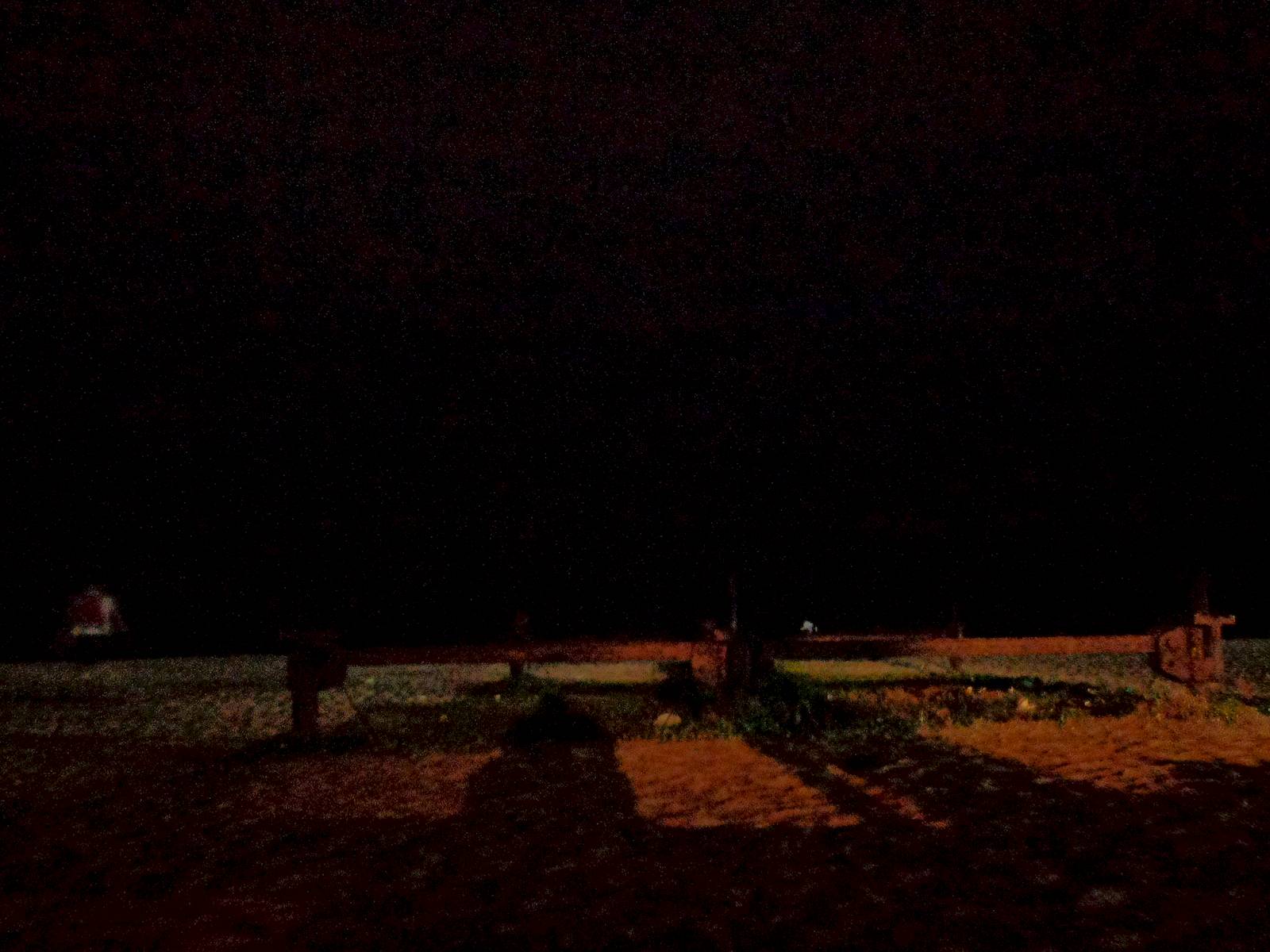 A rusted beam of the destroyed sea bridge. Series of rusted beams made the scene quite mysterious.