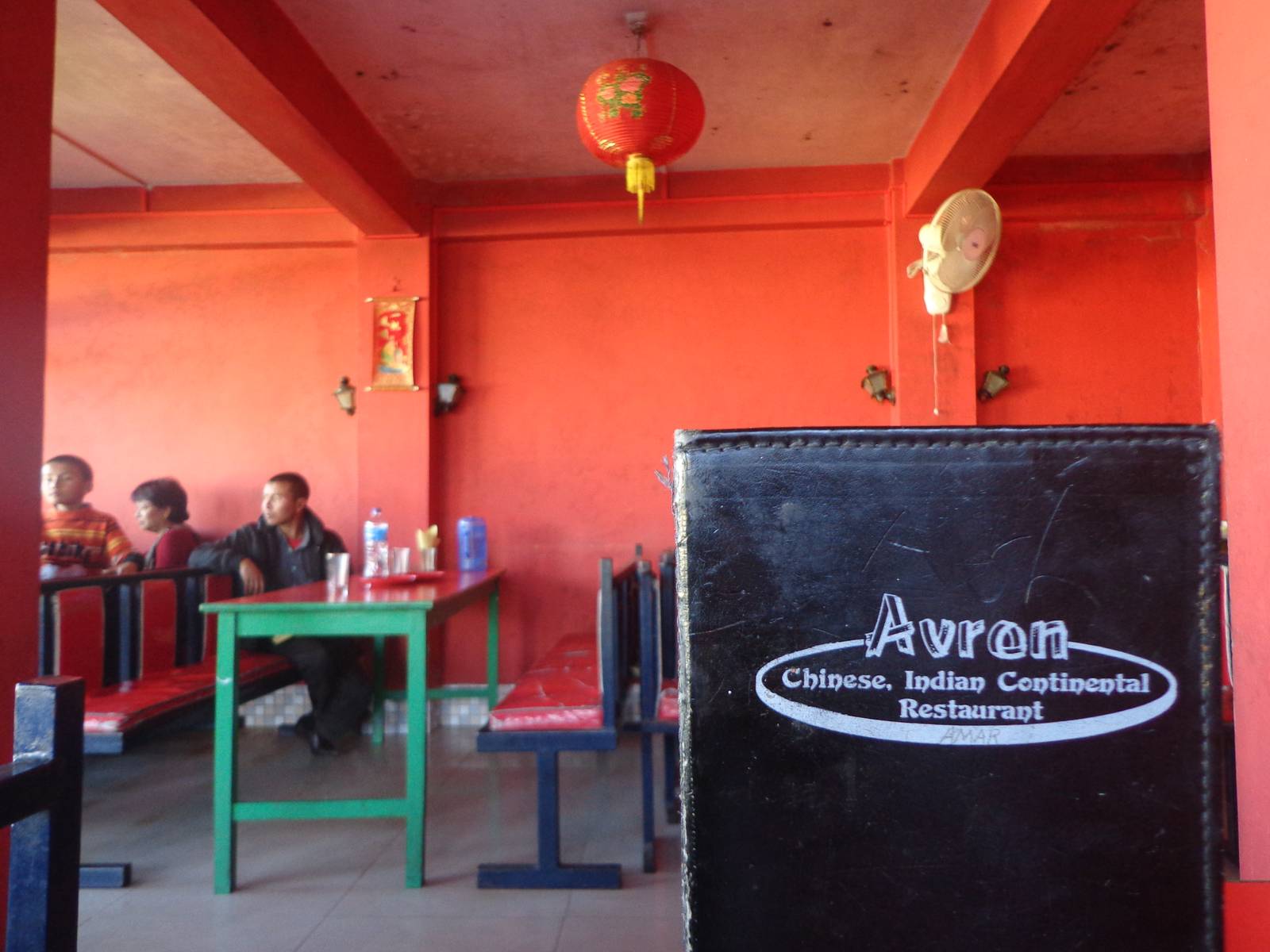 Avron Restaurtant had a thick menu with lot of Indian and Tibetan items.