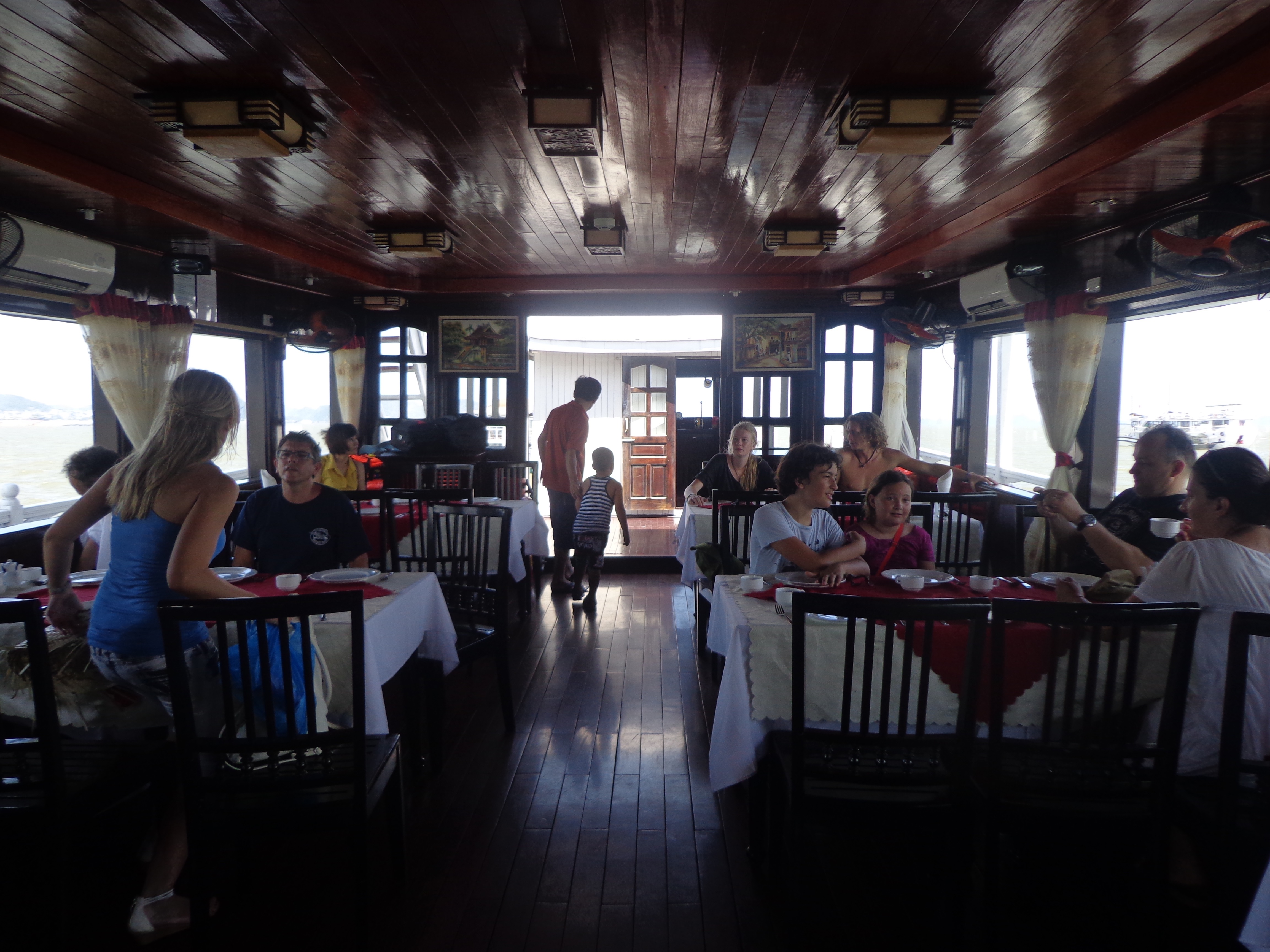 The dining hall of the vessel. The food was too western for me to snap and post some pics.
