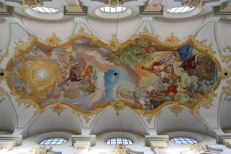 The ceiling of St. Peter&rsquo;s Church.