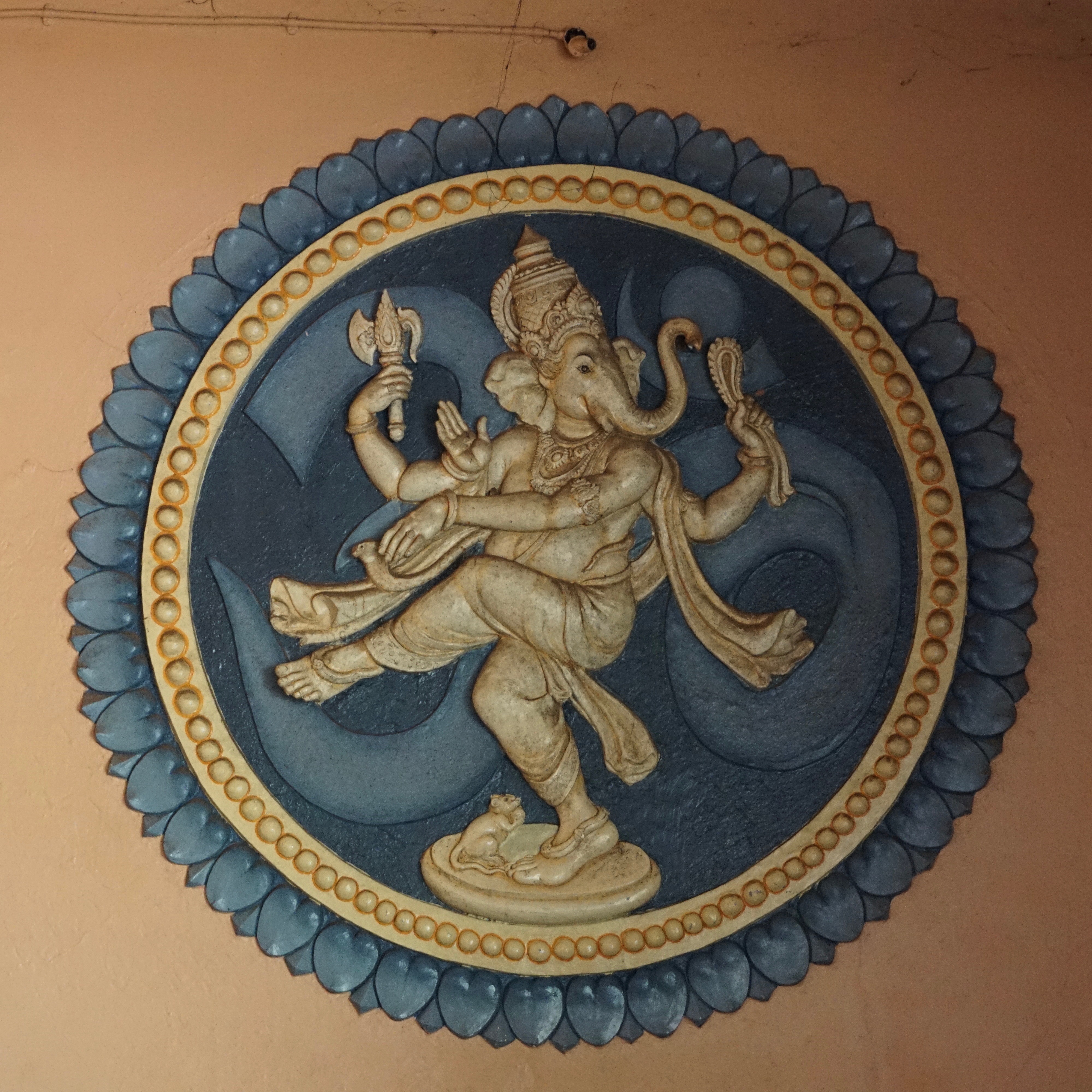 This beautiful mural was on one of the walls.