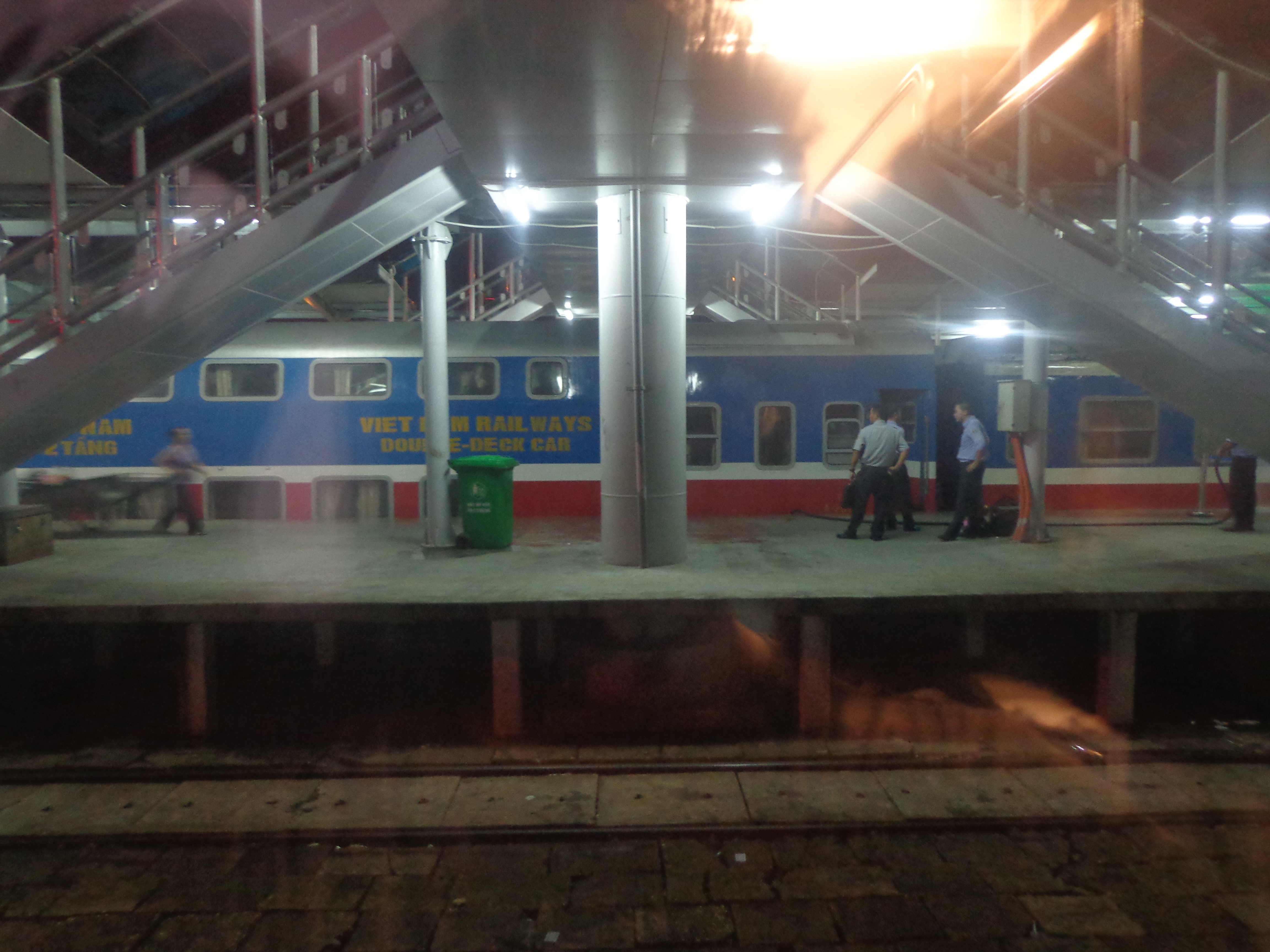 Overbridge connecting platform 2 and 3. I could easily pass this as a picture from some Indian railway station.