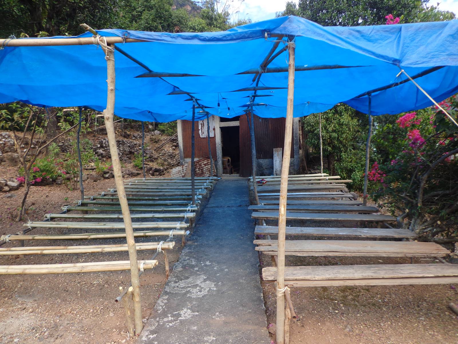 This is the Presbyterian Church in the first village. This was also our first resting spot.