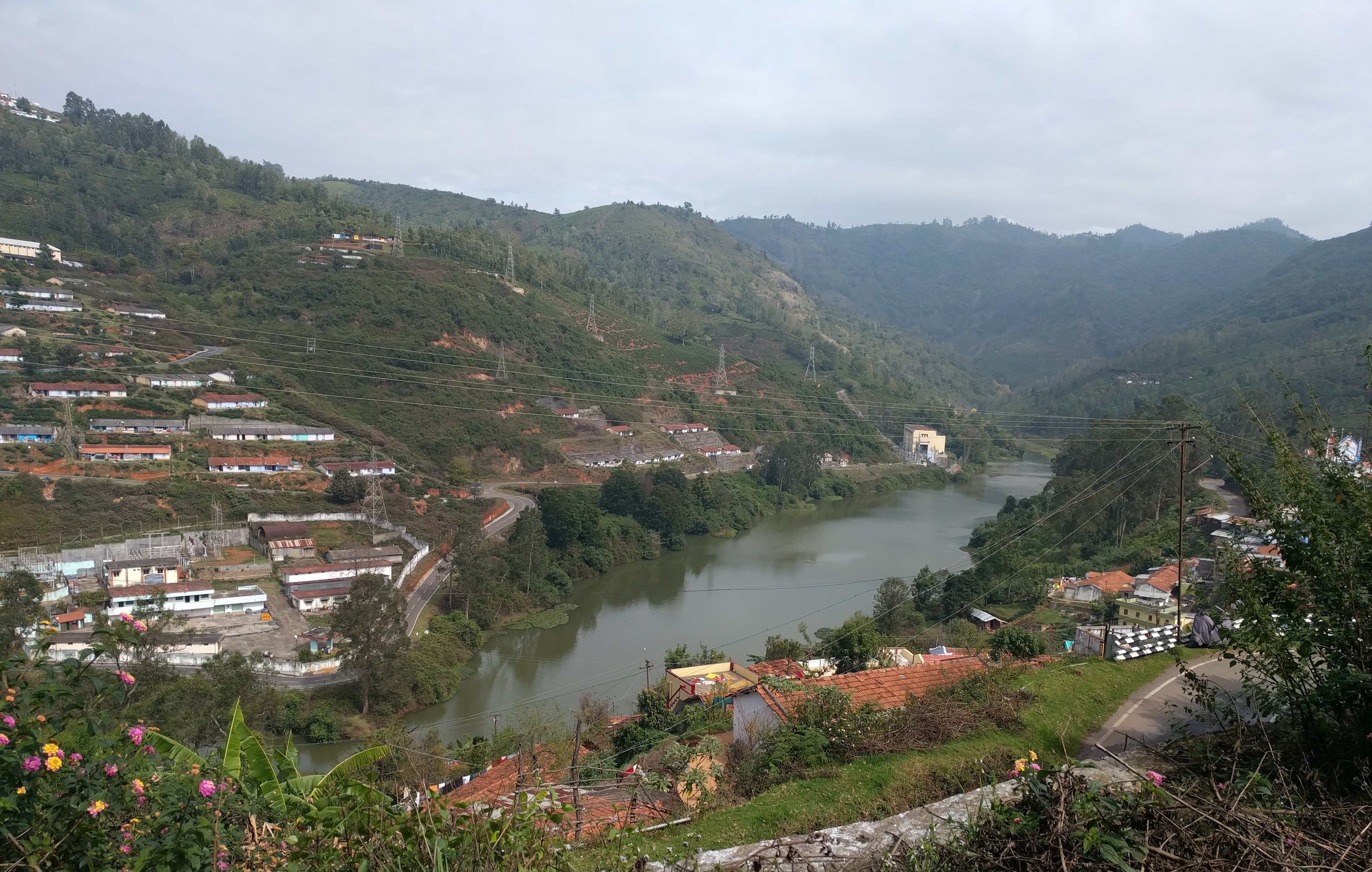This view is from the base of one of the brutal climbs.