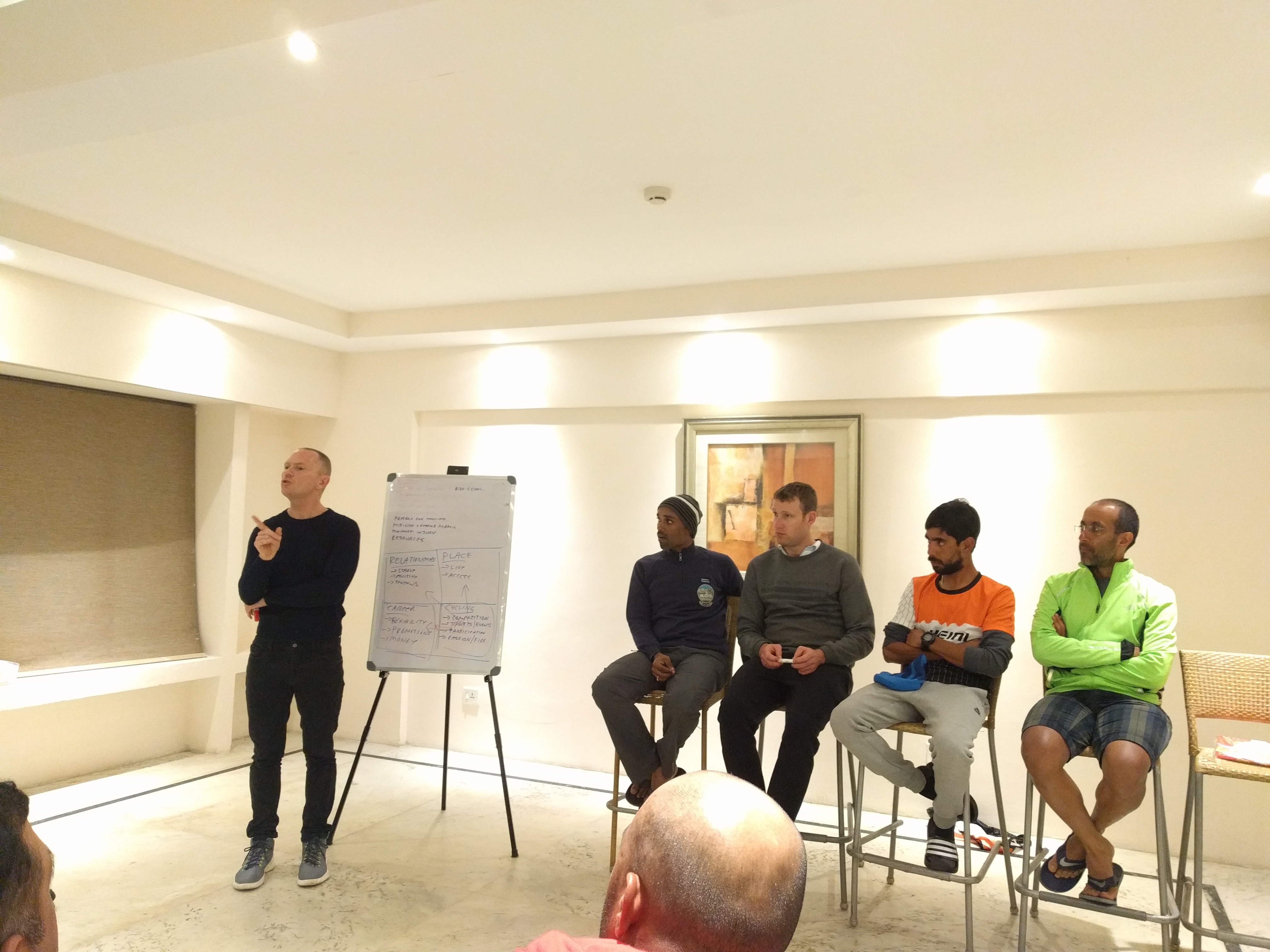 Jamie Anderson sharing his approach to biking.