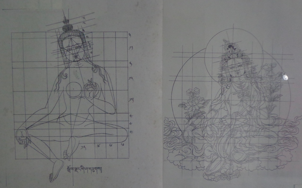 These are the kind of drawings used by the metal workers to create bronze statues.