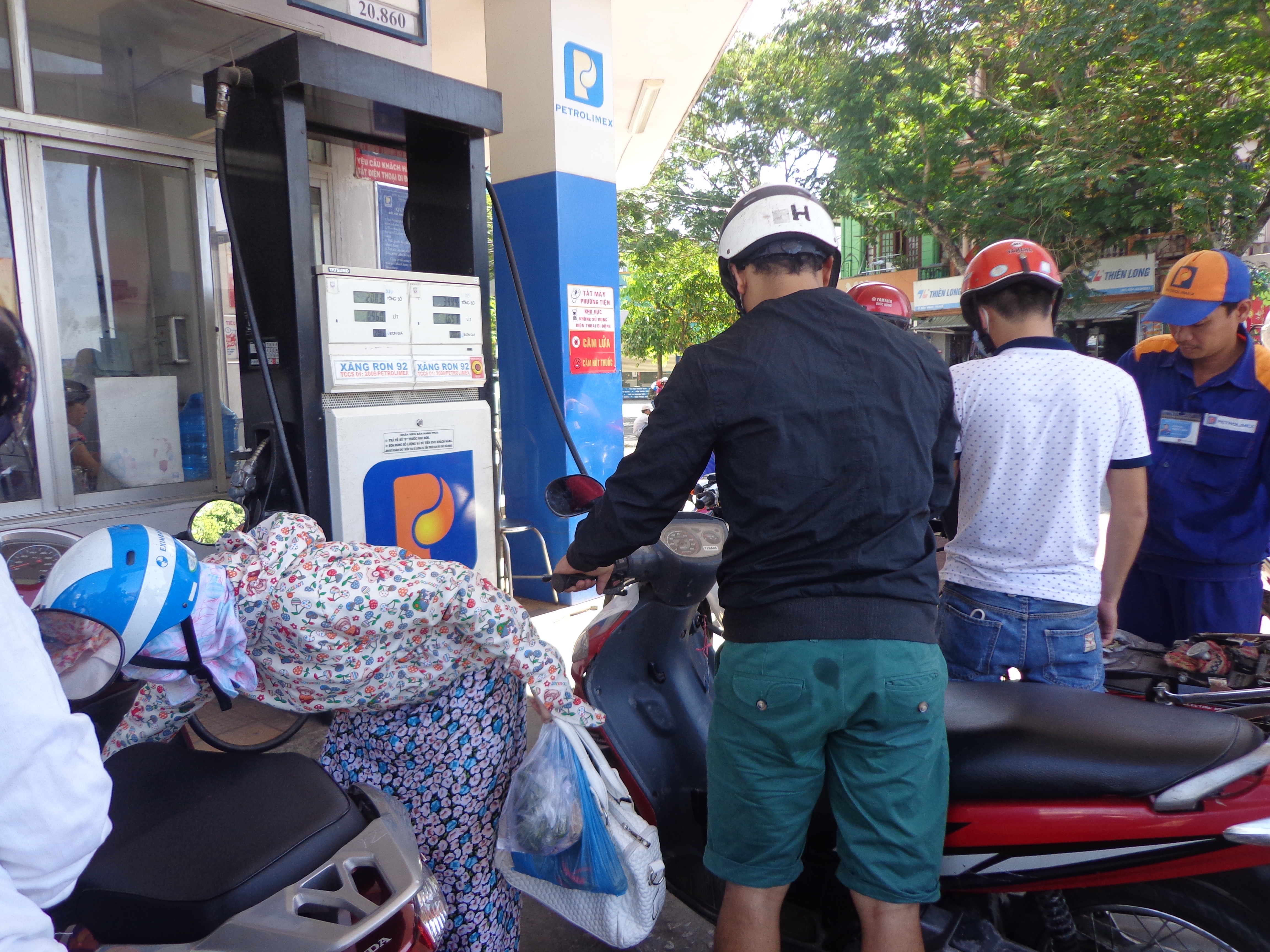 Nandy, the Yamaha and some petrol.