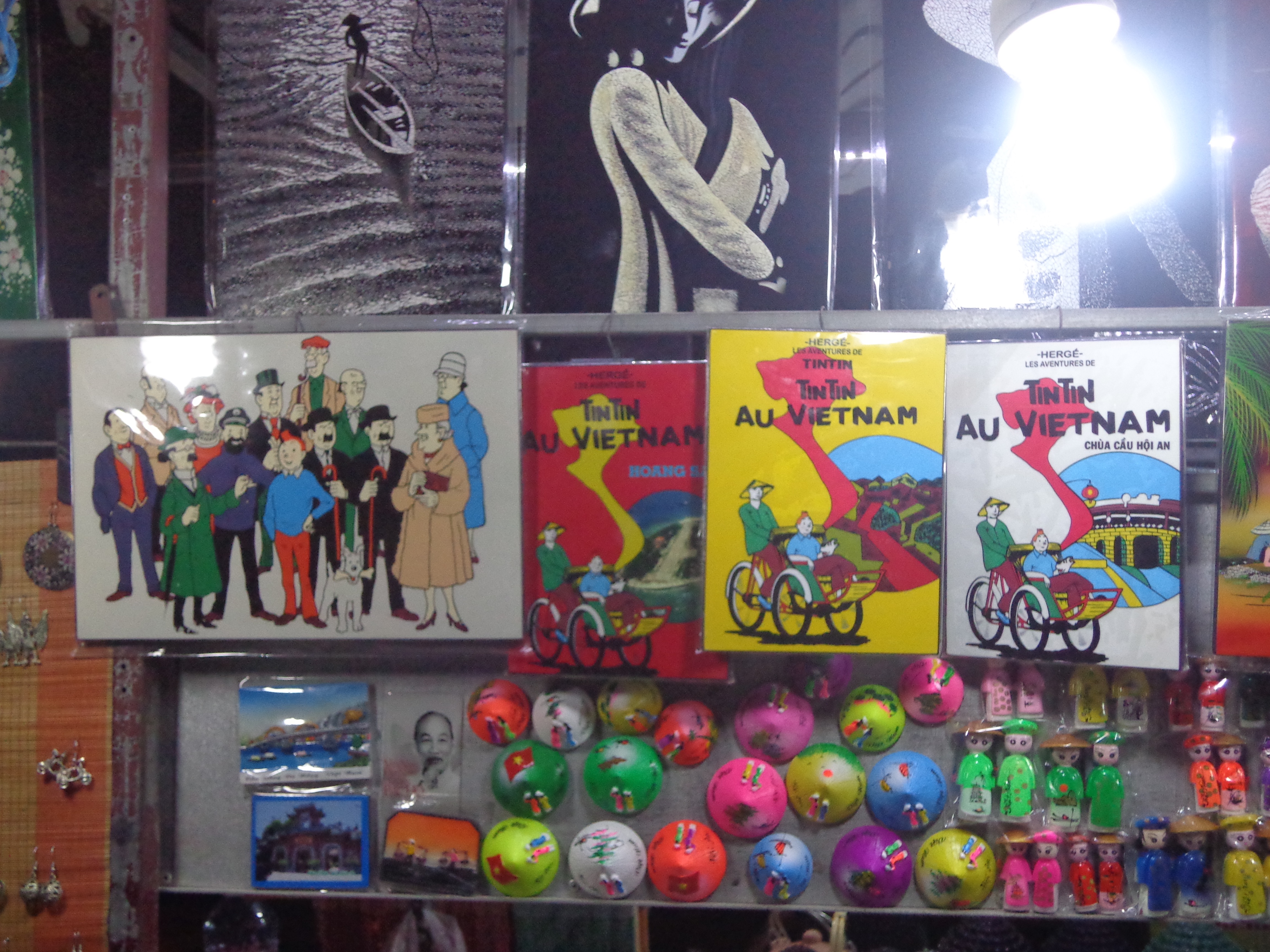 Tintin is omnipresent. Even if Herge had not sent him to Vietnam, the Vietnamese people have brought him to their land.