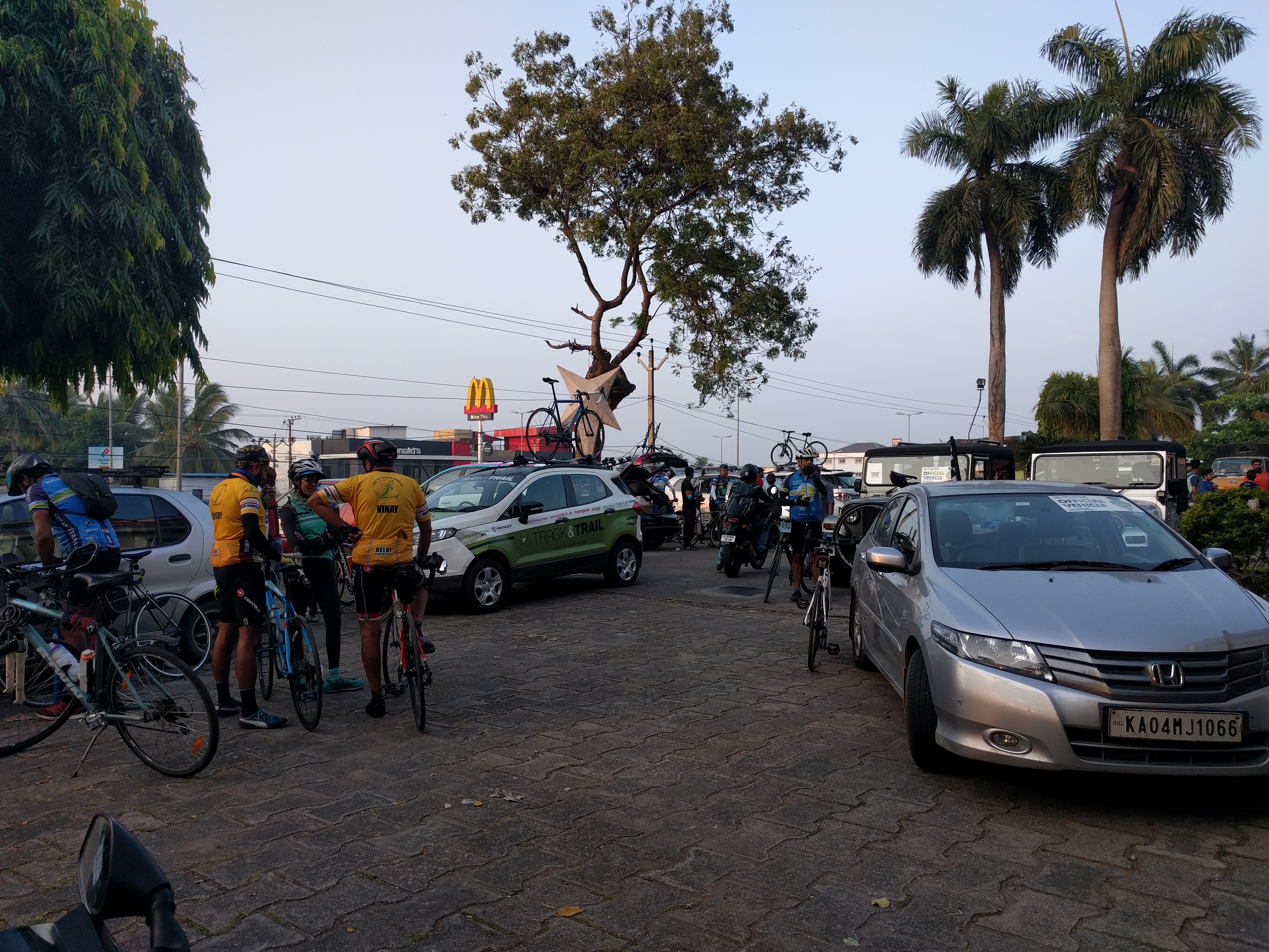 Riders getting ready for a long day.