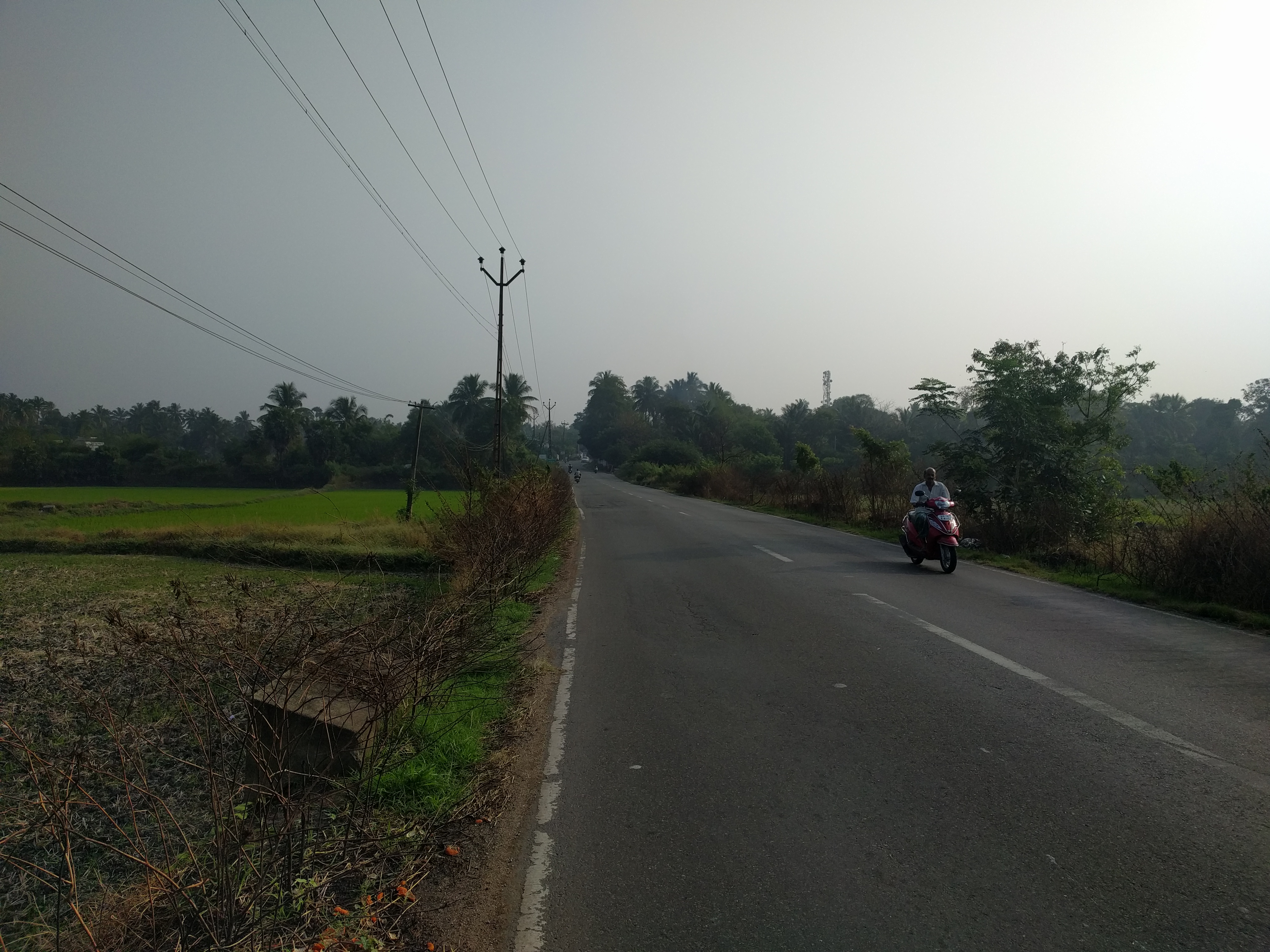 The empty roads and the open sides amplified the effect of the headwinds.