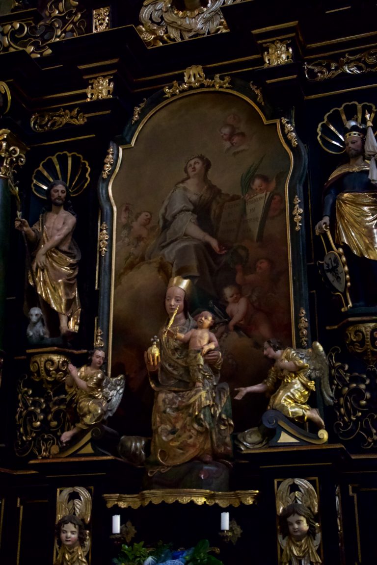 This was the oldest surviving statue in the cathedral. Called Our Lady Enthroned, it dated back to 1380.