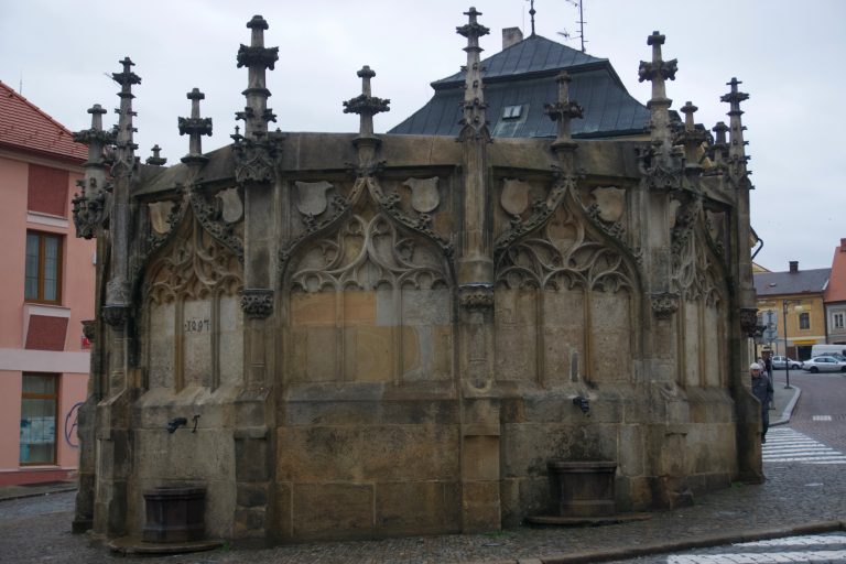 A Gothic Stone Fountain