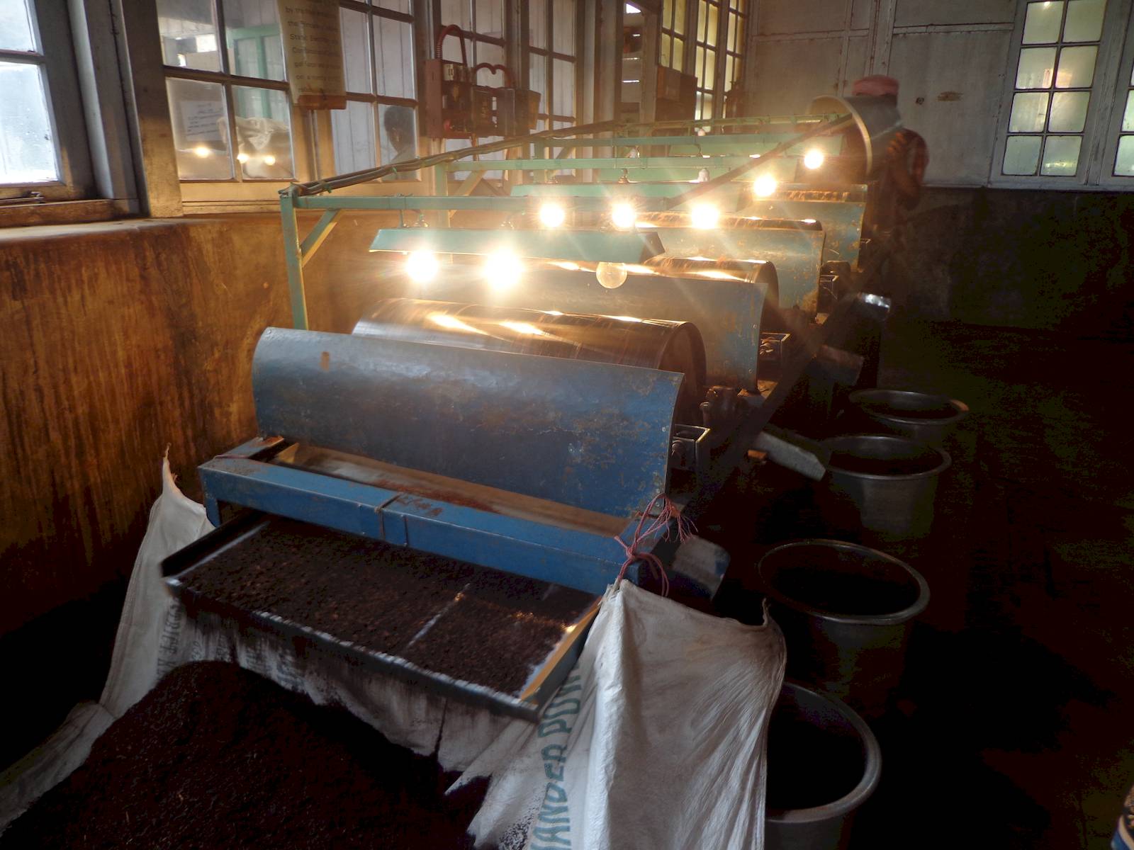 Step 4: The chaff and other unwanted sediments are isolated. This process is repeated four times to isolate every last bit of foreign materials.