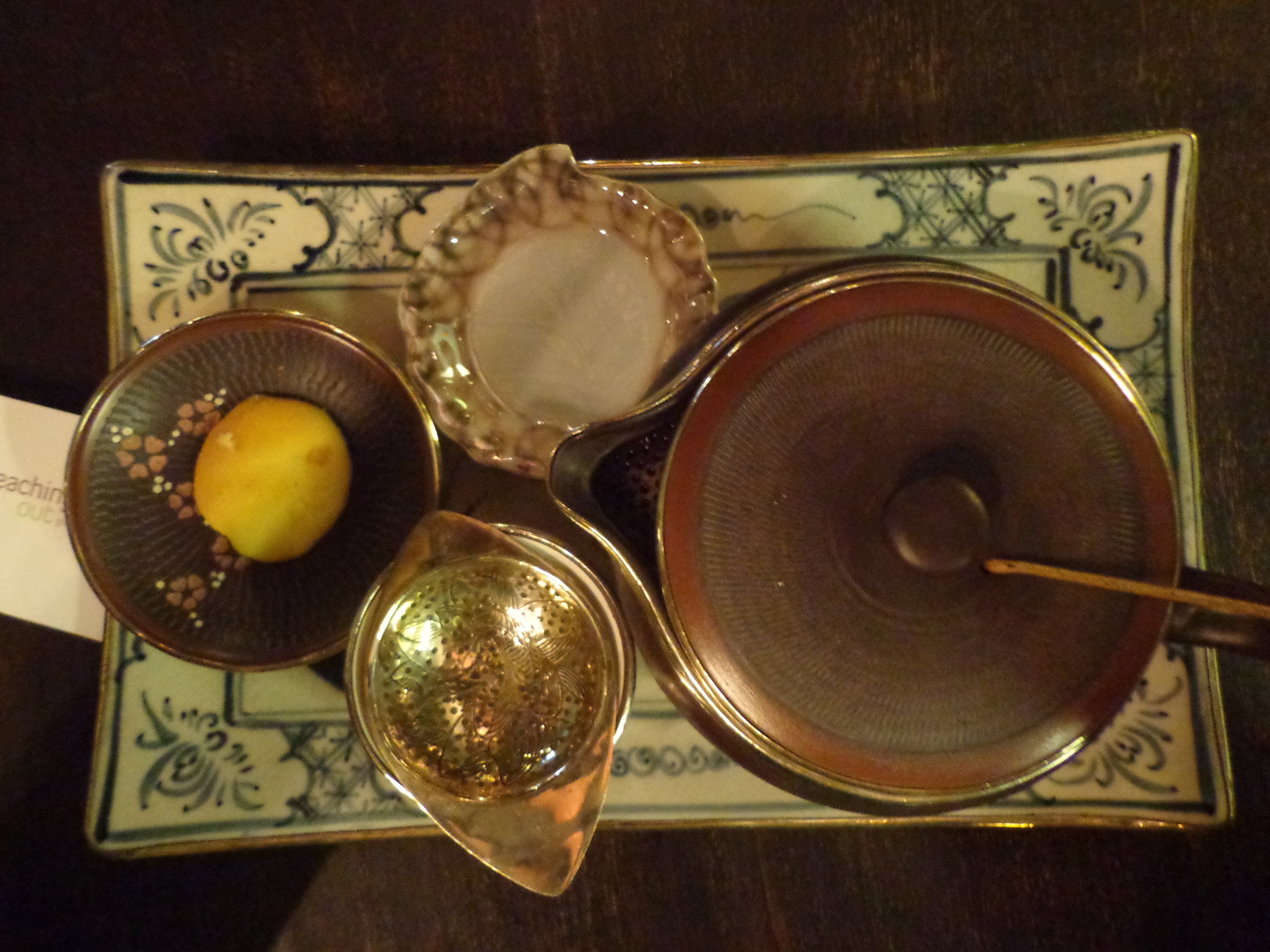 Jasmine tea served in a traditional tea set.