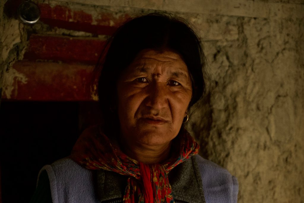 Sonam—the caretaker of the old monastery. Photography inside the prayer hall isn&rsquo;t allowed.