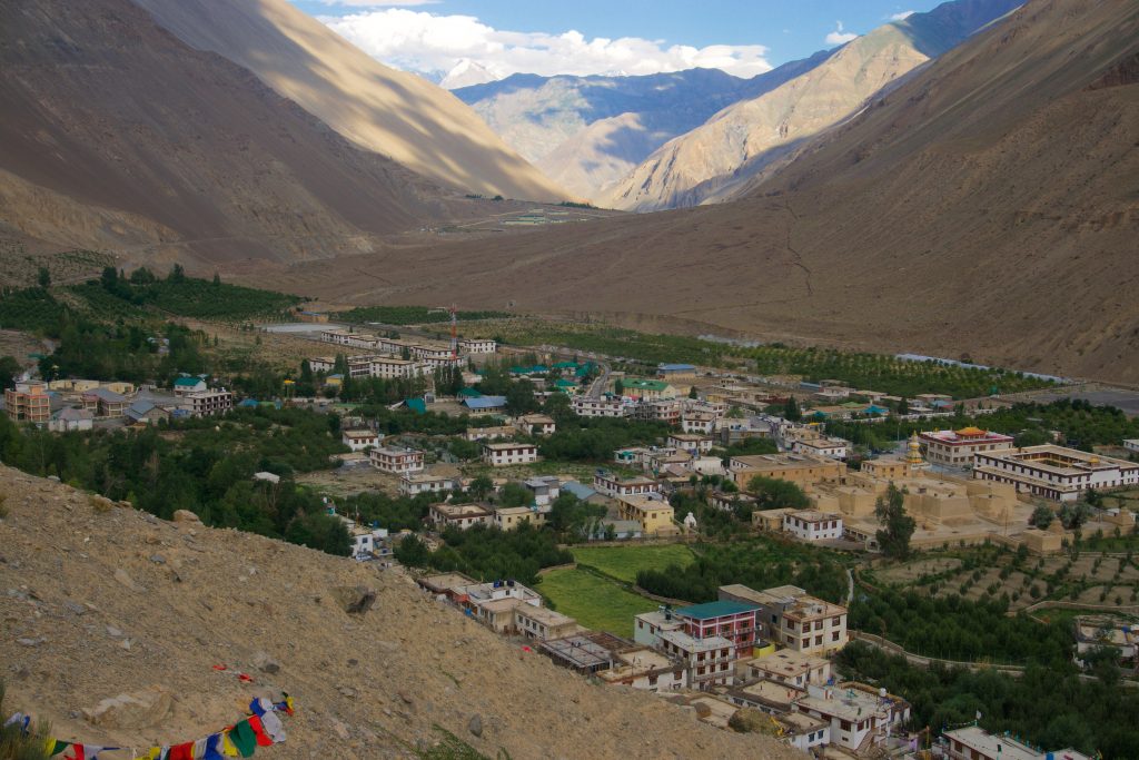 The view of the village from the hill.