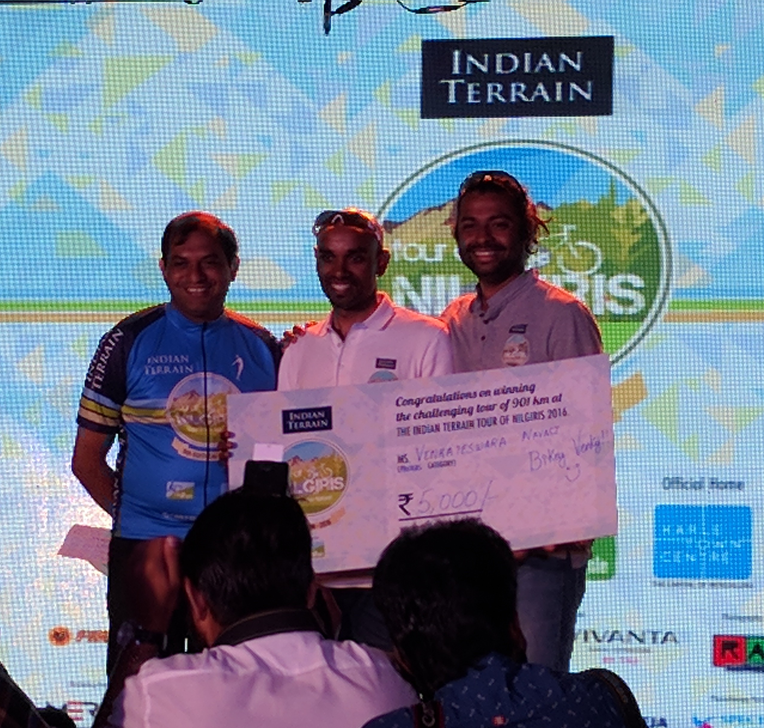 This is Venky. I am yet to meet a more down-to-earth guy like him. He won the Masters category GC and the King of Kalahatty Masters.