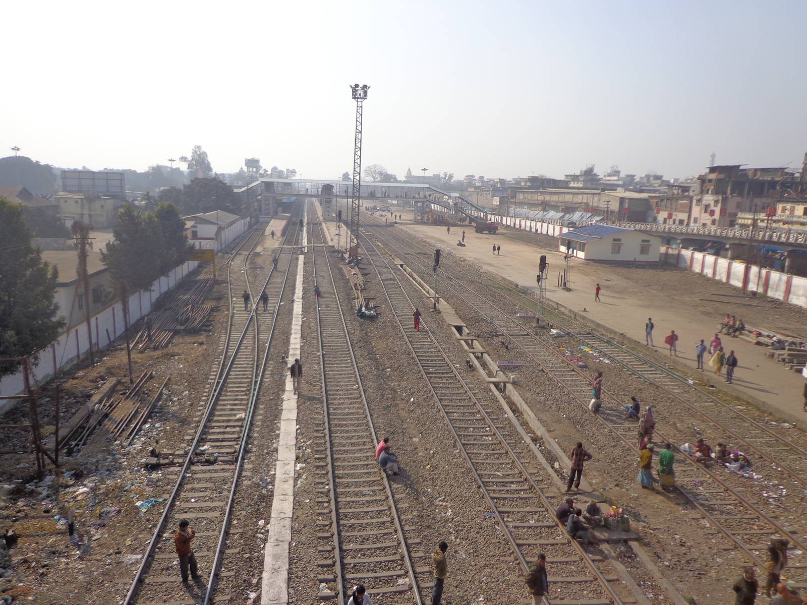 Dimapur railway station from flyover.